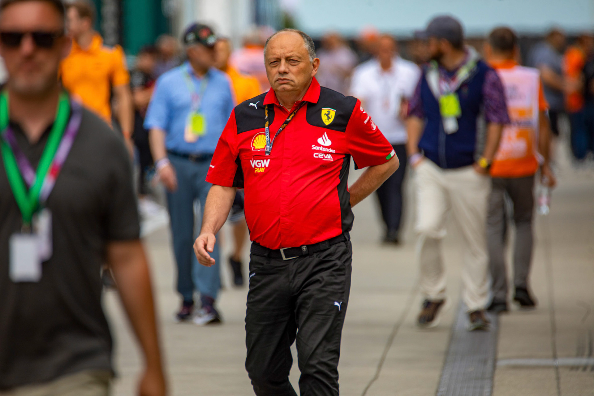 Frederic Vasseur Scuderia Ferrari; Formel 1 GP Budapest / Ungarn. Feitag, 21.07.2023