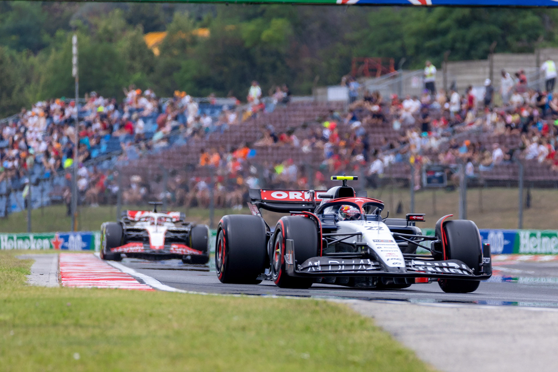 Yuki Tsunoda (JPN) Scuderia Alpha Tauri;Formel 1 GP Budapest / Ungarn. Feitag, 21.07.2023
