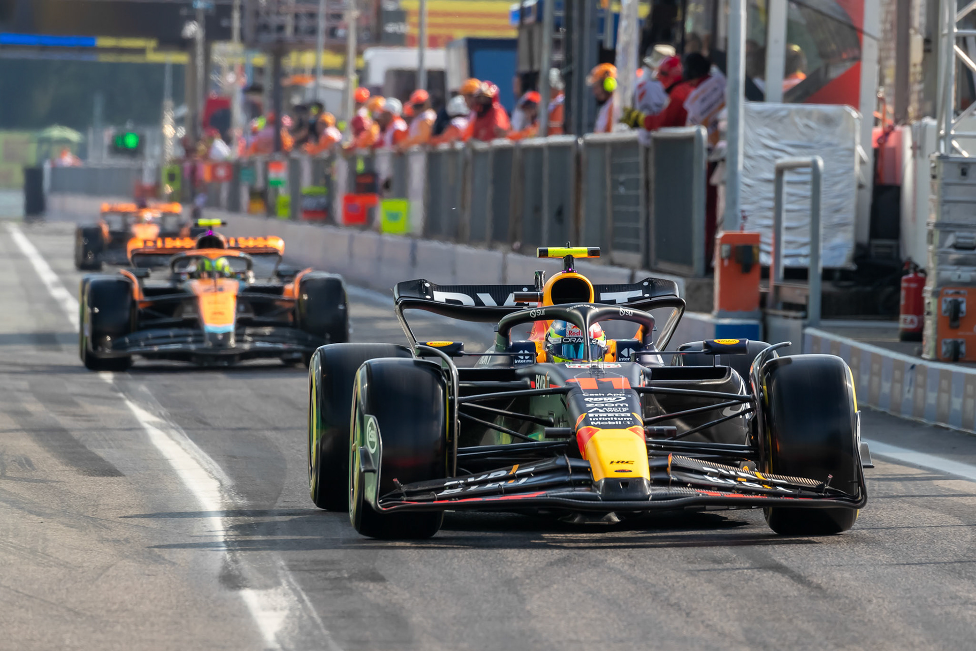 Sergio Perez (MEX) Red Bull Racing; Formel 1 GP Italien / Monza. Samstag, 02.09.2023