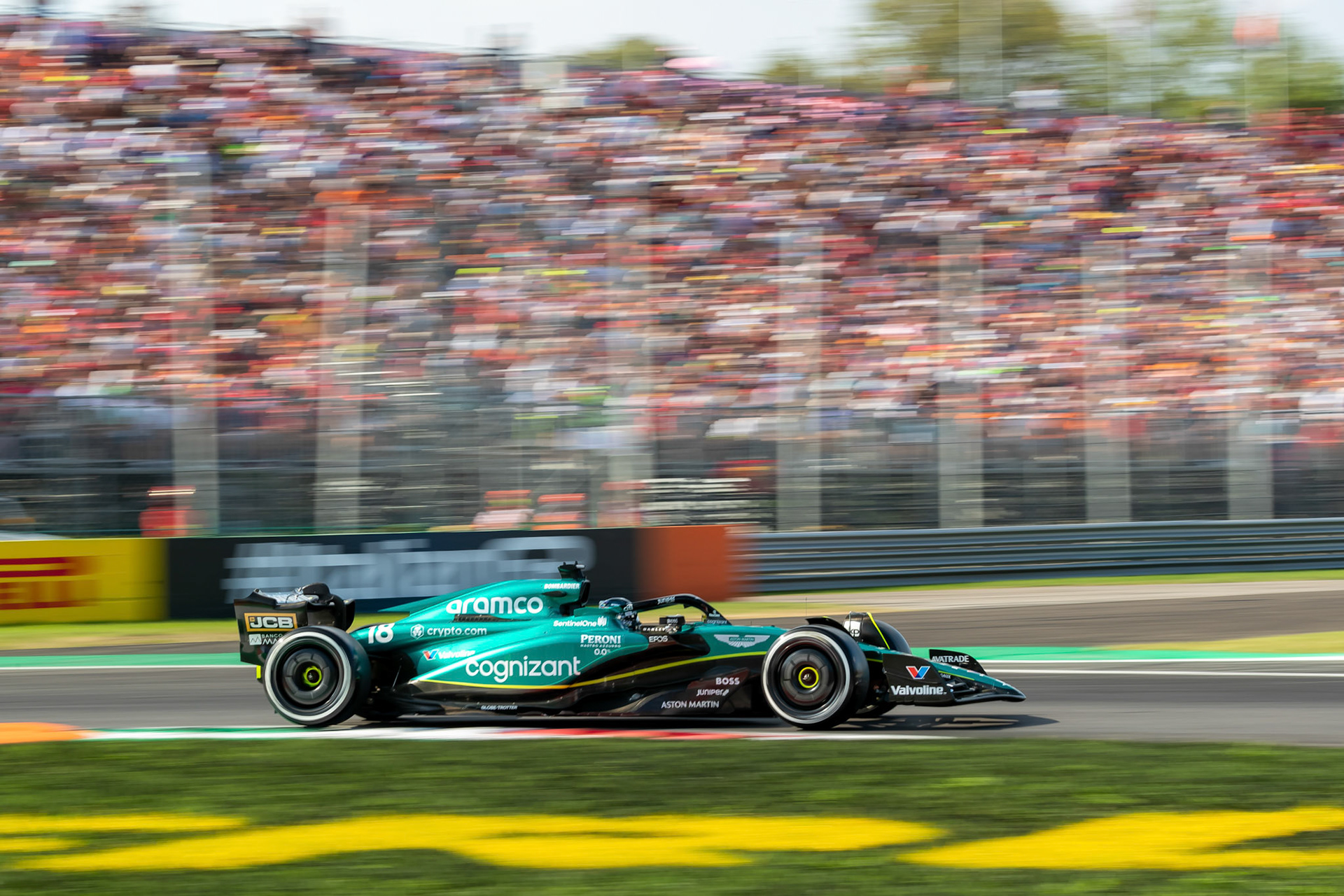 Lance Stroll (CAN) Aston Martin Formula One Team; Formel 1 GP Italien / Monza. Samstag, 02.09.2023