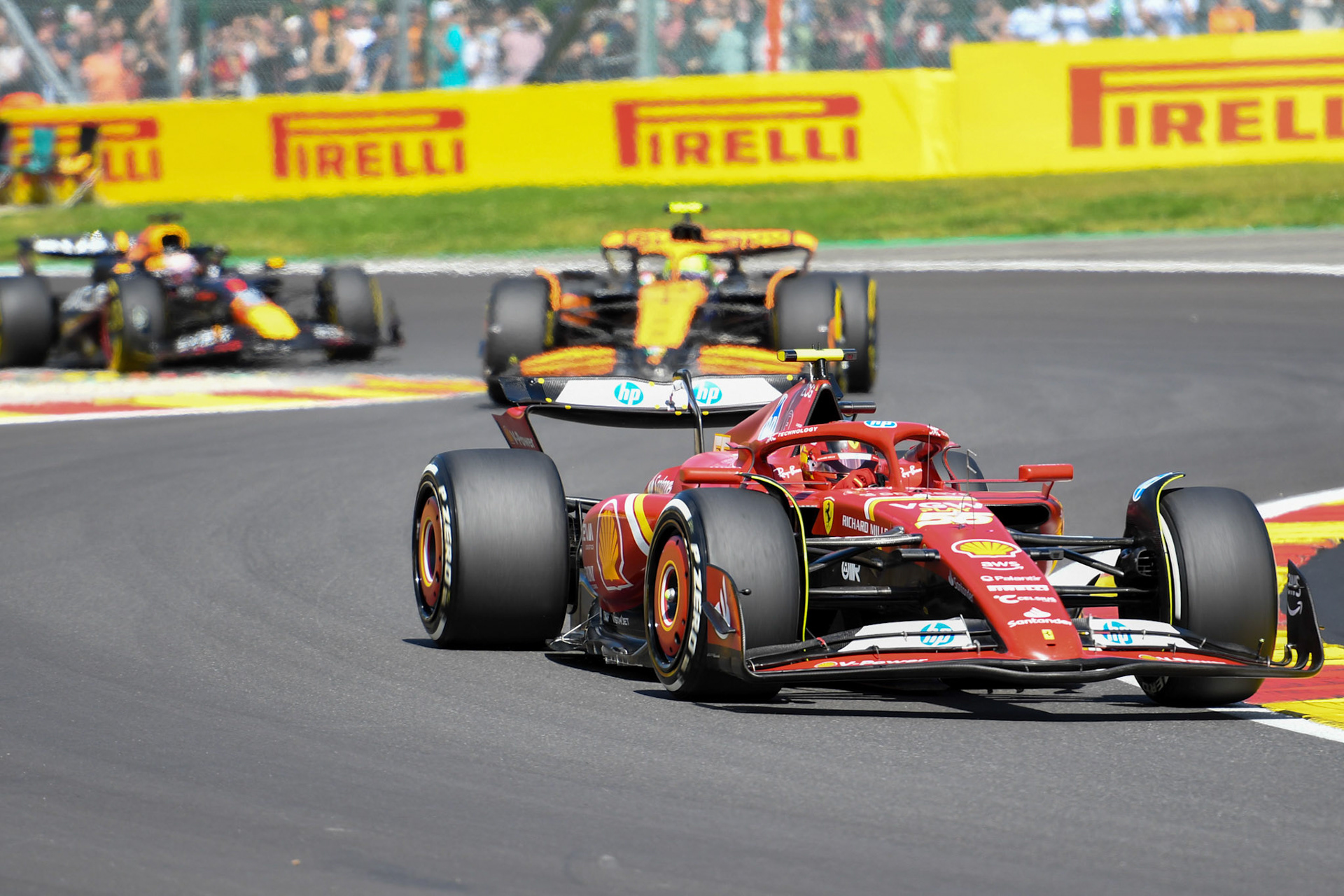 Carlos Sainz #55, Scuderia Ferrari;Formel 1 GP Spa / Belgien. Sonntag, 28.07.2024