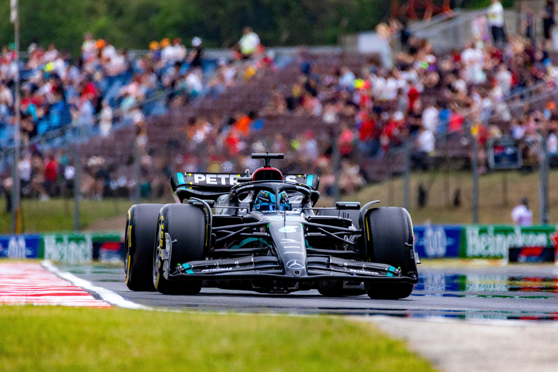 George Russell (GBR) Mercedes AMG F1 Team; Formel 1 GP Budapest / Ungarn. Feitag, 21.07.2023