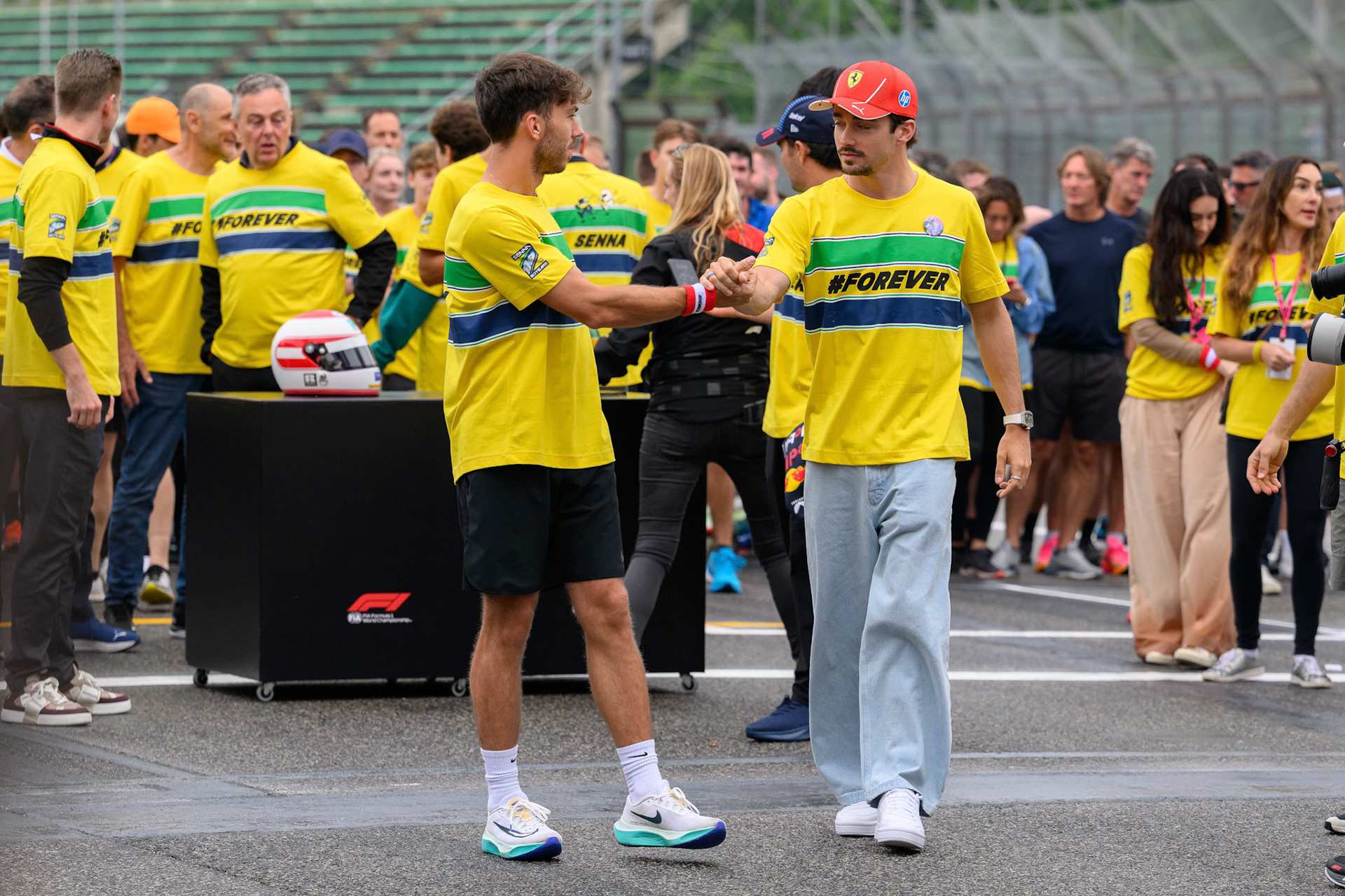 Charles Leclerc #16, Scuderia Ferrari, Pierre Gasly #10, BWT Alpine F1 Team; F1 GP Imola / Italien Donnerstag, 16.05.2024