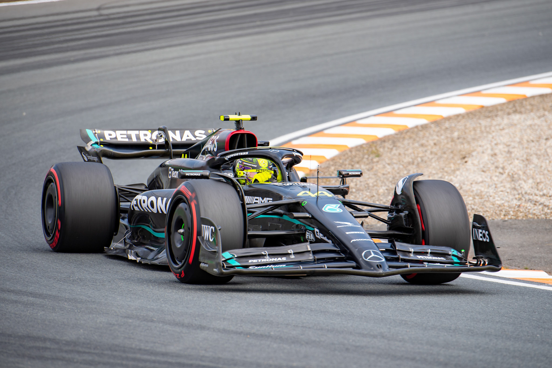 Lewis Hamilton (GBR) Mercedes AMG F1 Team; Formel 1 GP Holland / Zandvoort. Freitag, 25.08.2023