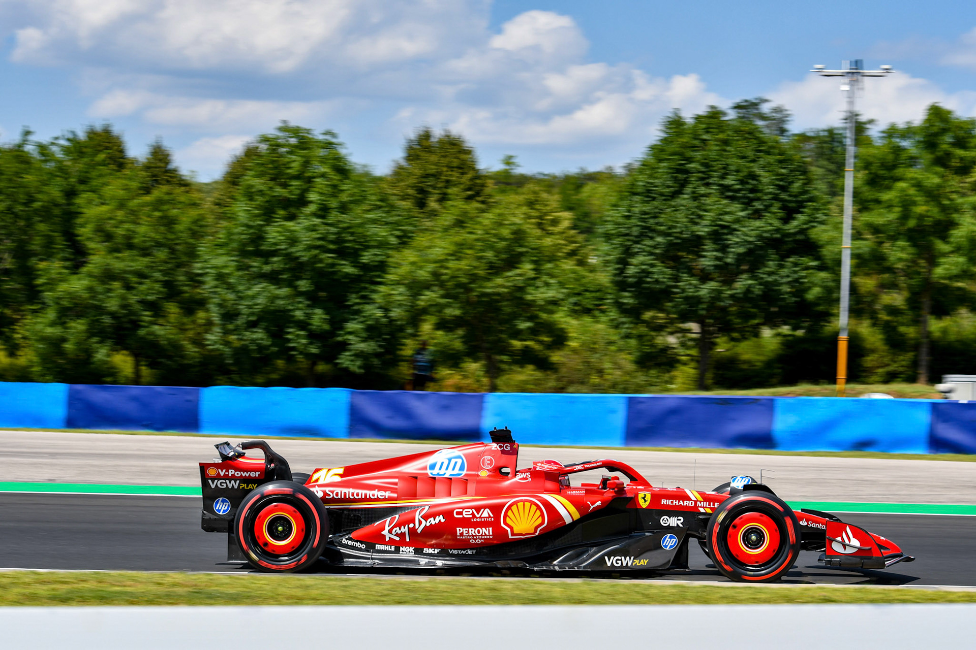 Charles Leclerc #16, Scuderia Ferrari;Formel 1 Budapest / Ungarn, 20.07.2024