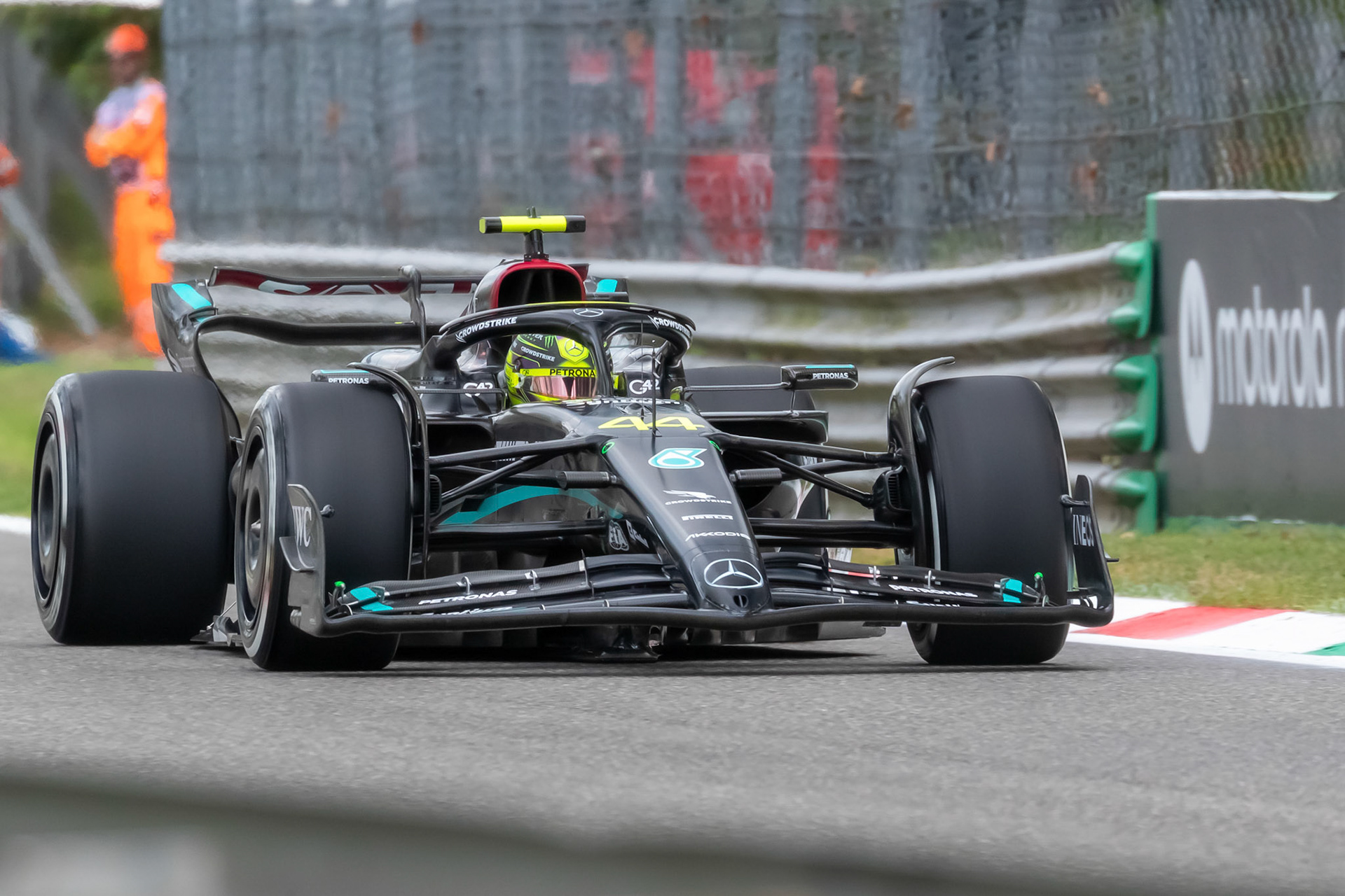 Lewis Hamilton (GBR) Mercedes AMG F1 Team; Formel 1 GP Italien / Monza. Freitag, 01.09.2023