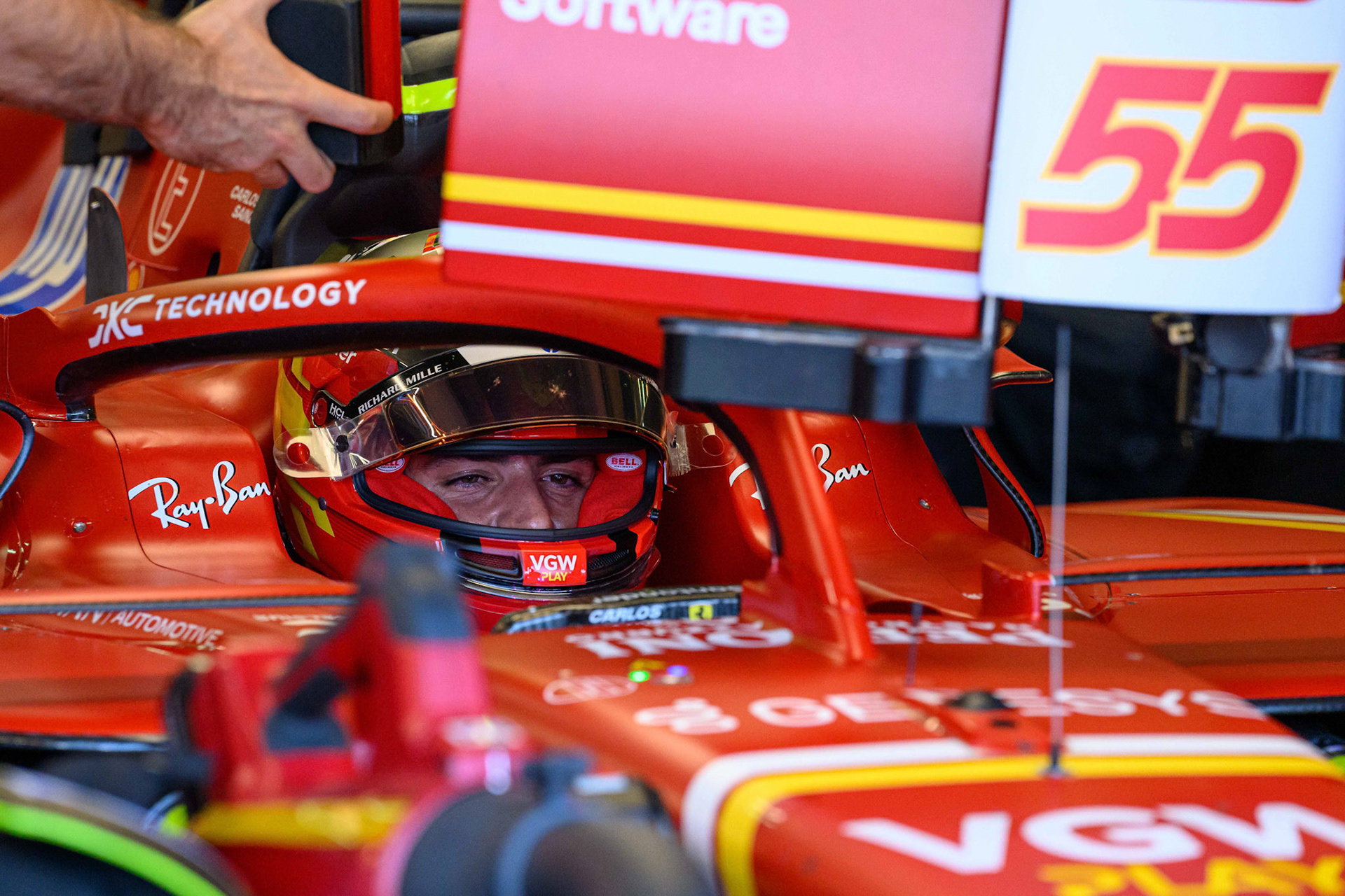 Carlos Sainz #55, Scuderia Ferrari; F1 GP Imola / Italien Freitag, 17.05.2024