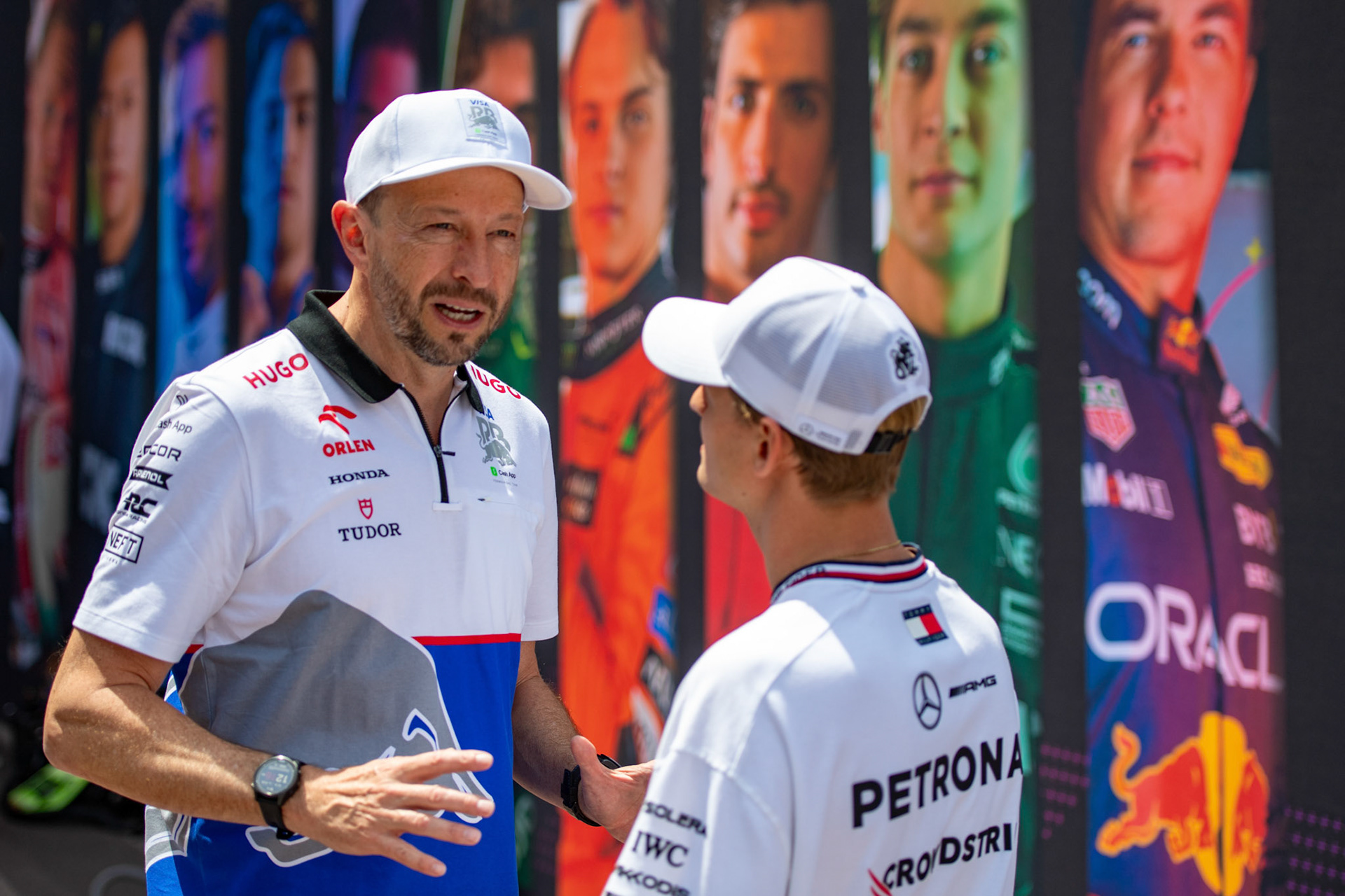 Peter Bayer, Visa Cash App RB Formula One Team und Mick Schumacher; Formel1 GP Monaco Sonntag, 26.05.2024