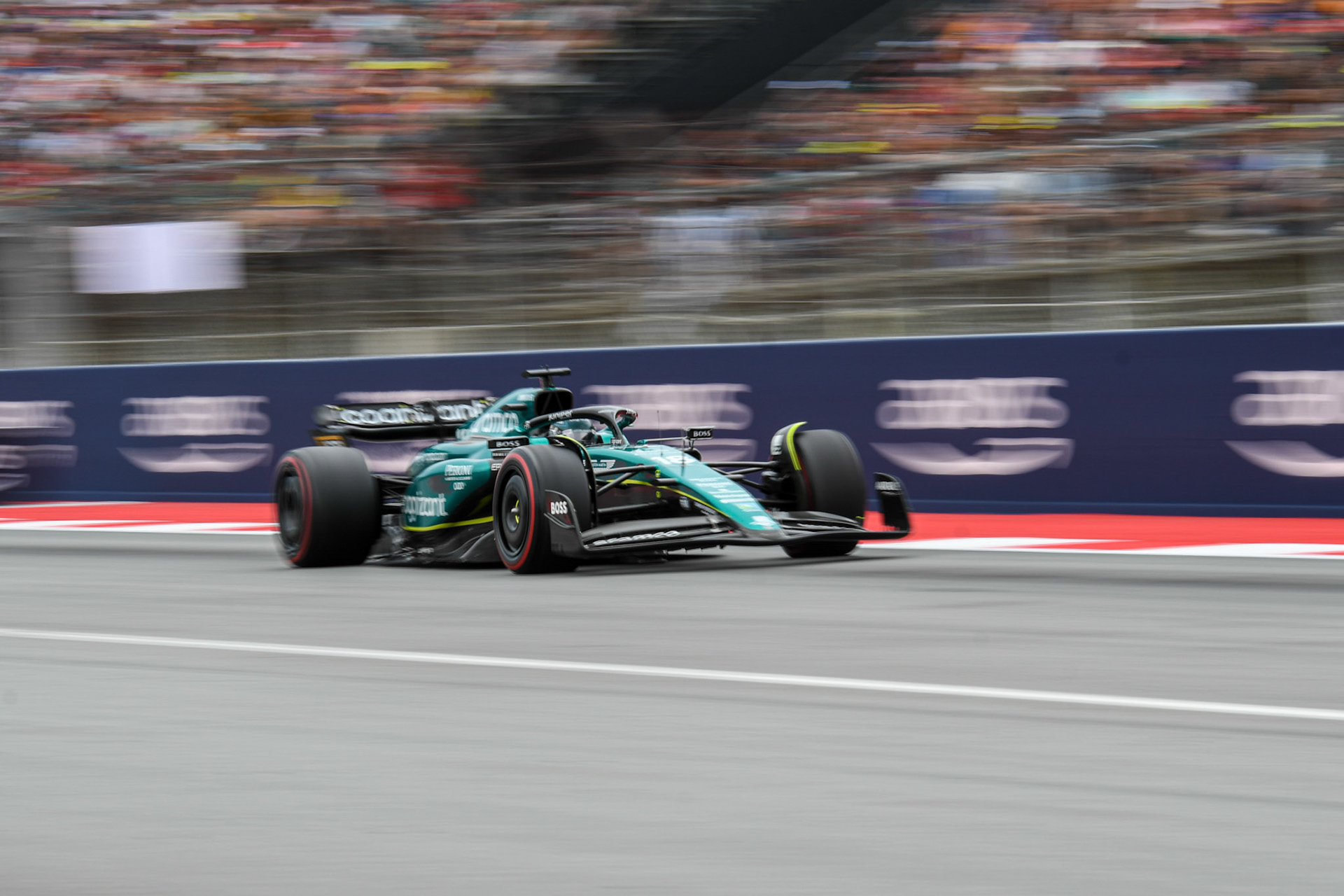 Lance Stroll (CAN) Aston Martin Formula One Team; Formel 1 GP Barcelona. Sonntag 04.06.2023