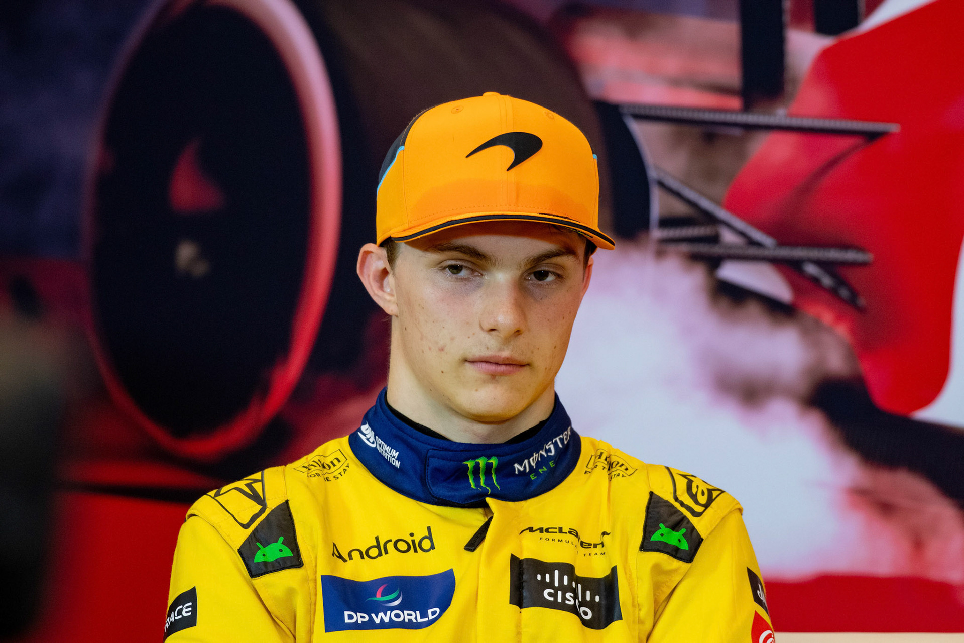 Oscar Piastri #81, McLaren Formula 1 Team in der Pressekonferenz; Formel1 GP Monaco Samstag, 25.05.2024