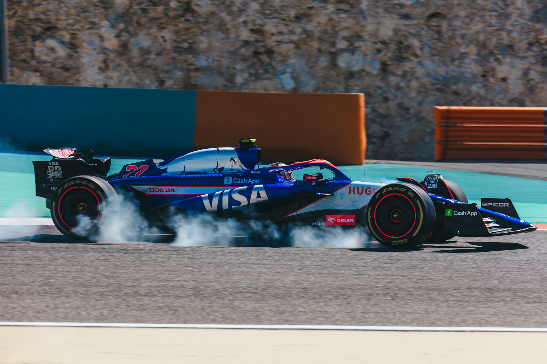 Yuki Tsunoda #22, Visa Cash App RB Formula One Team; Formel 1 Pre-Season Tests Bahrain. Mittwoch, 21.02.2024