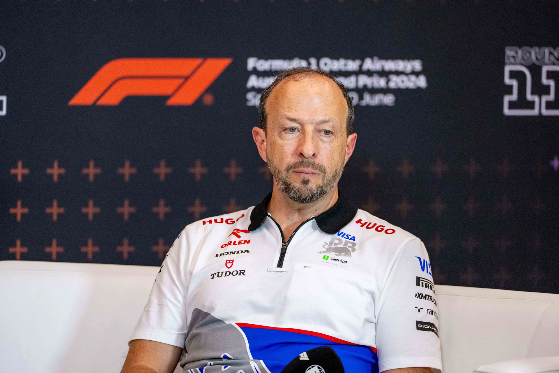 Peter Bayer, Visa Cash App RB Formula One Team in der Pressekonferenz;Formel 1 GP Austria / Österreich. Freitag, 28.06.2024