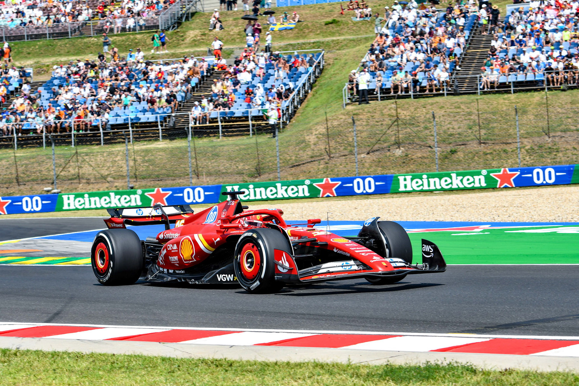 Charles Leclerc #16, Scuderia Ferrari;Formel 1 Budapest / Ungarn, 20.07.2024