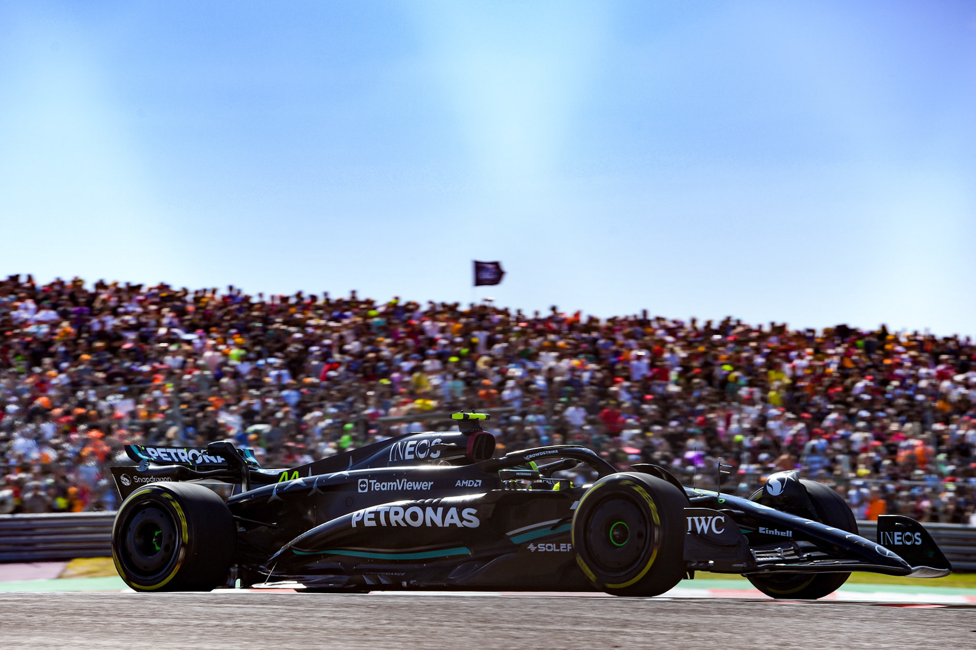 Lewis Hamilton (GBR) Mercedes AMG F1 Team; Formel 1 GP USA Austin Texas. Sonntag 22.10.2023