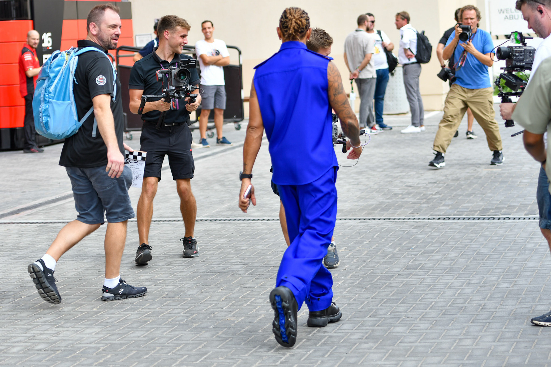 Lewis Hamilton (GBR) Mercedes AMG F1 Team; Formel 1 GP Abu Dhabi. Freitag 24.11.2023