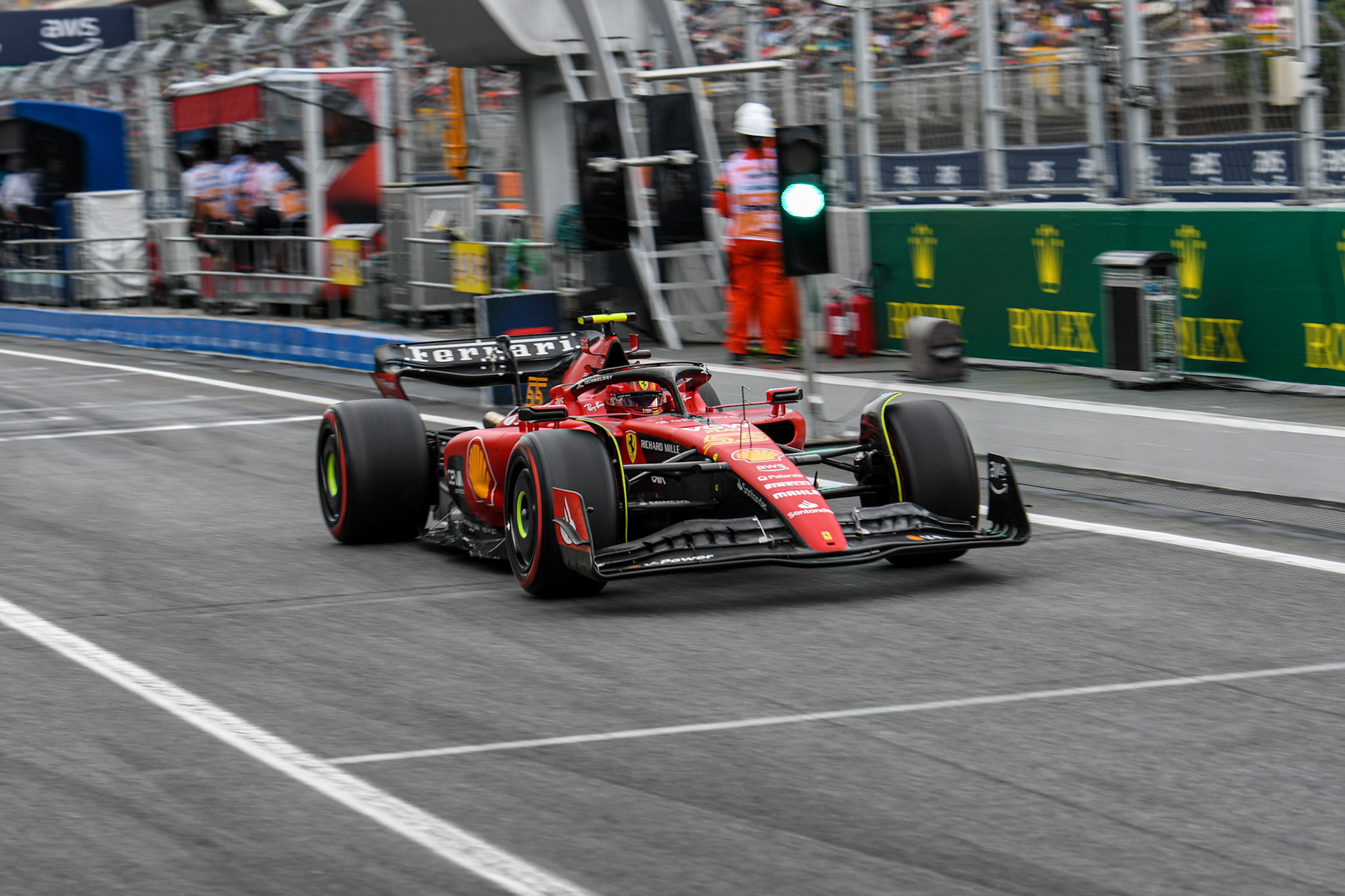Carlos Sainz (ESP) Scuderia Ferrari; Formel 1 GP Barcelona. Samstag 03.06.2023