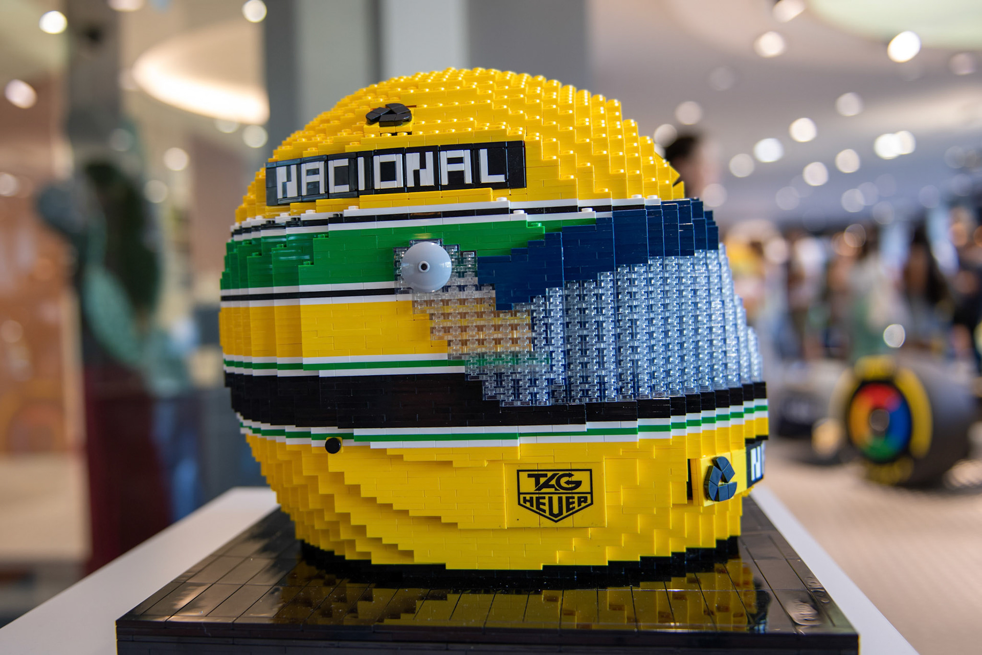 Ayrton Senna´s Helm „Lego Edition“; Formel1 GP Monaco Donnerstag, 23.05.2024
