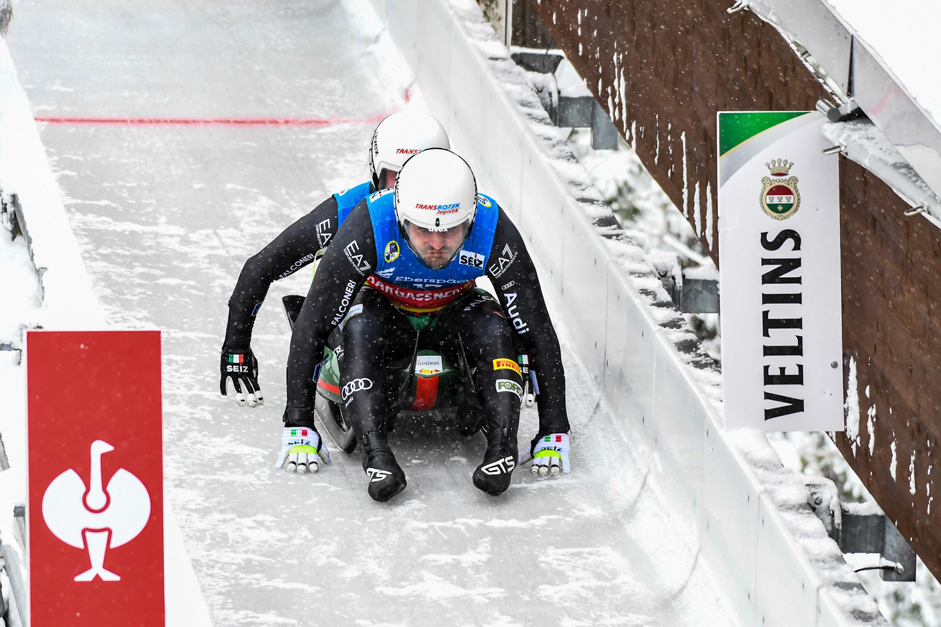 Emanuel Rieder, Simon Kainzwaldner, ITA; Eberspächer Luge World Cup; Veltins Eisarena Winterberg 25.02.2023