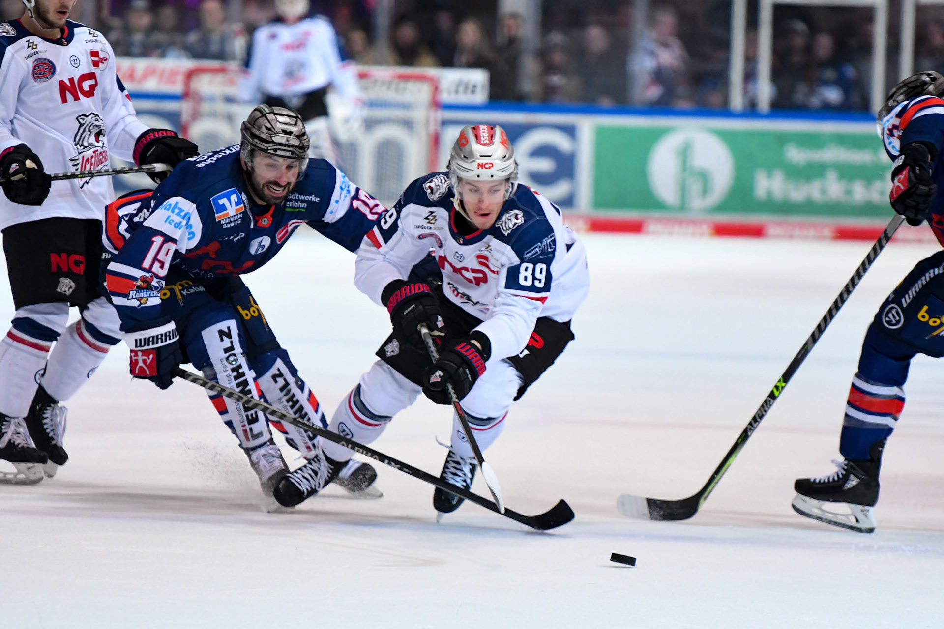 Gregor Macleod 89; DEL Iserlohn Roosters - Nuernberg Ice Tigers 17.02.2023