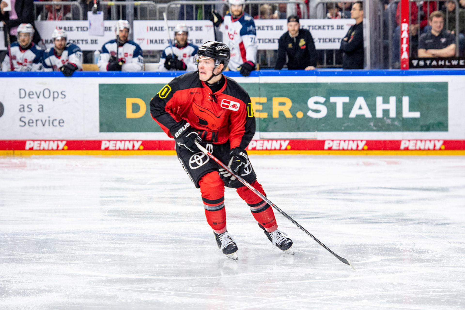 Justin Schuetz; DEL Kölner Haie - Nürnberg Ice Tigers, 17.12.2023