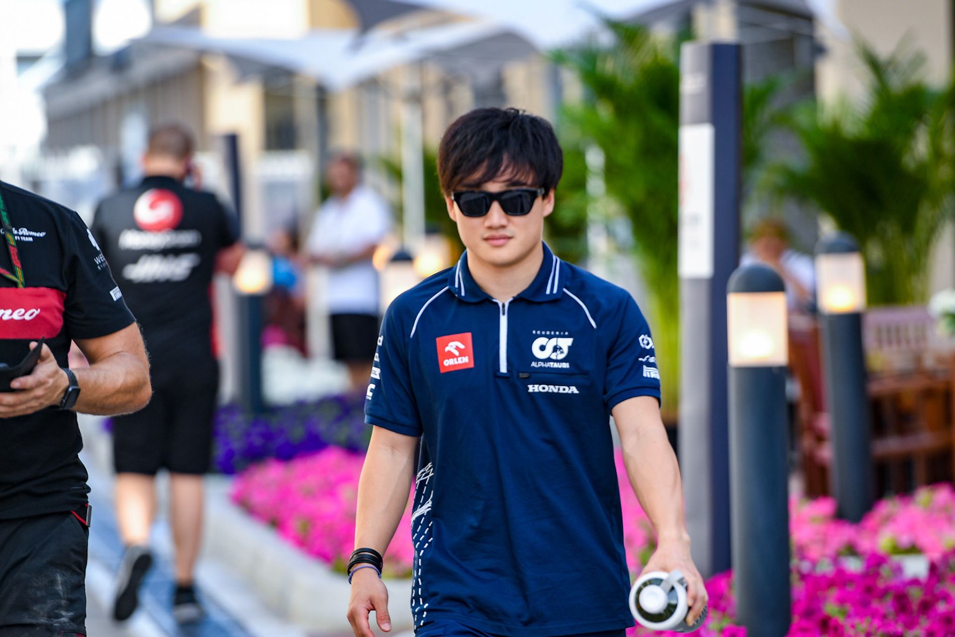 Yuki Tsunoda (JPN) Scuderia Alpha Tauri;Formel 1 GP Abu Dhabi. Donnerstag 23.11.2023