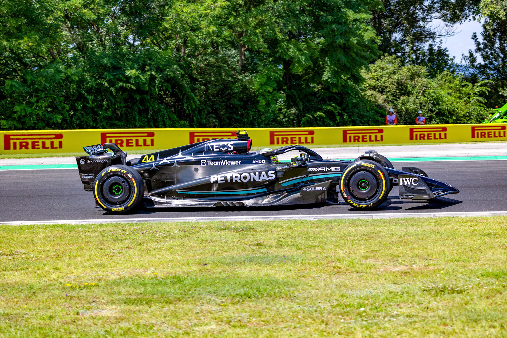 Lewis Hamilton (GBR) Mercedes AMG F1 Team; Formel 1 GP Budapest / Ungarn. Samstag, 22.07.2023