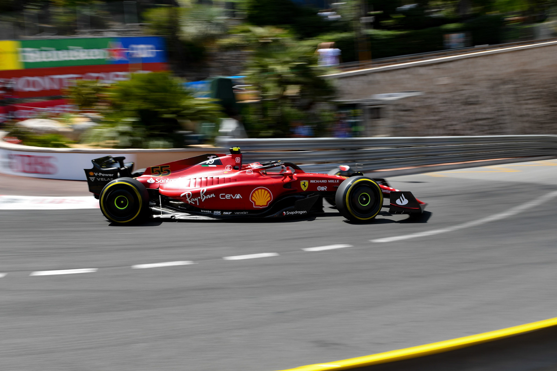 Carlos Sainz (ESP) Scuderia Ferrari; Formel 1 Monaco am 27.05.2022