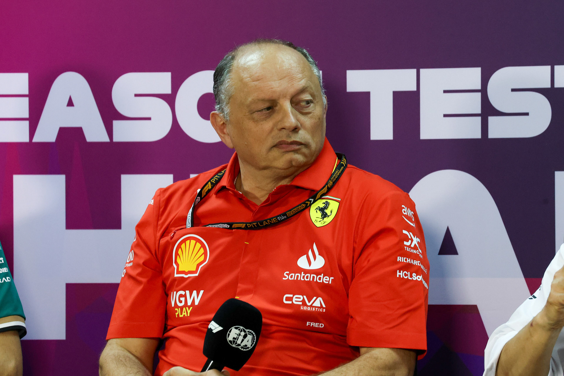 Frederic Vasseur, Teamchef Scuderia Ferrari; Formel 1 Pre-Season Tests Bahrain. Mittwoch, 21.02.2024