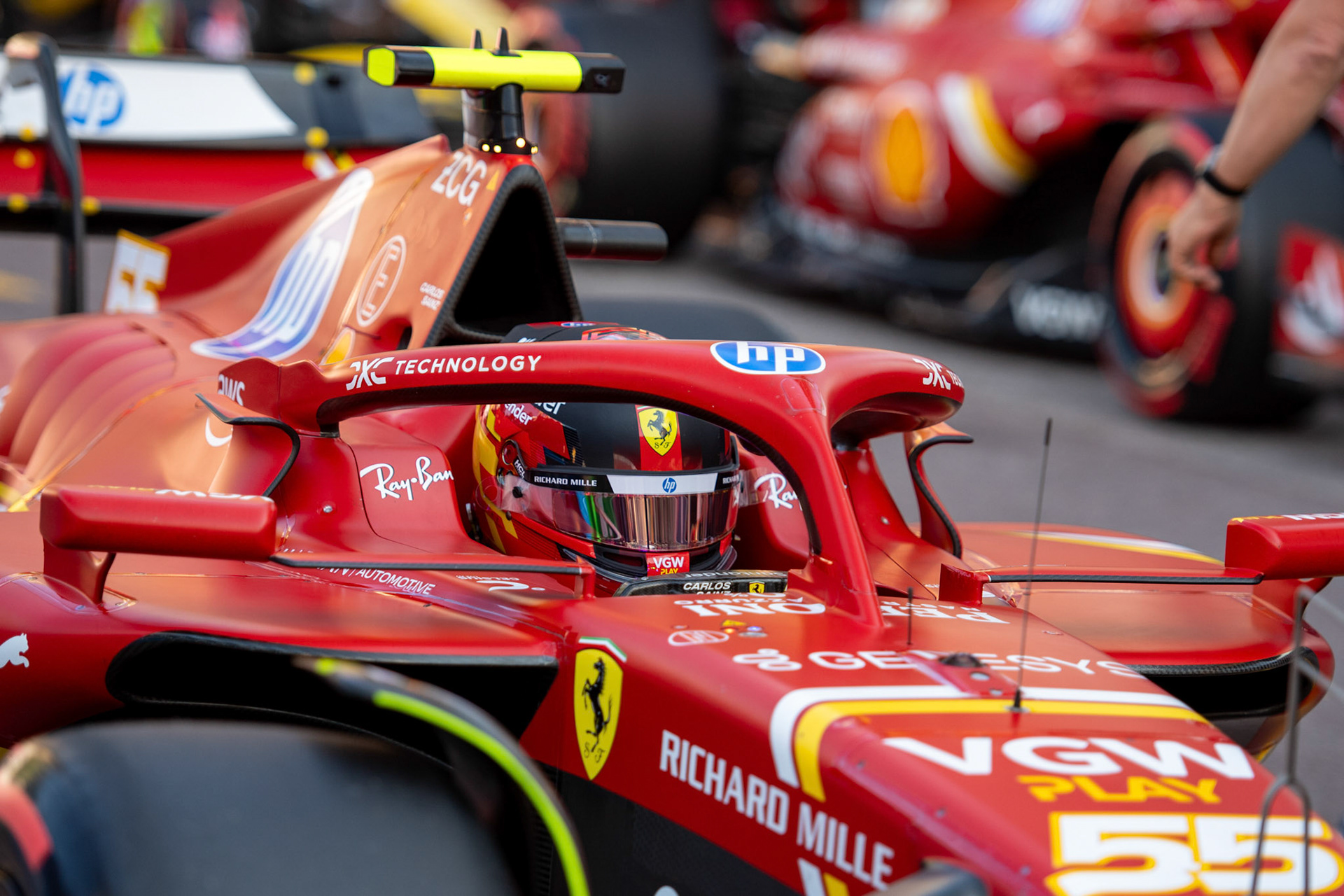 Carlos Sainz #55, Scuderia Ferrari; Formel1 GP Monaco Samstag, 25.05.2024