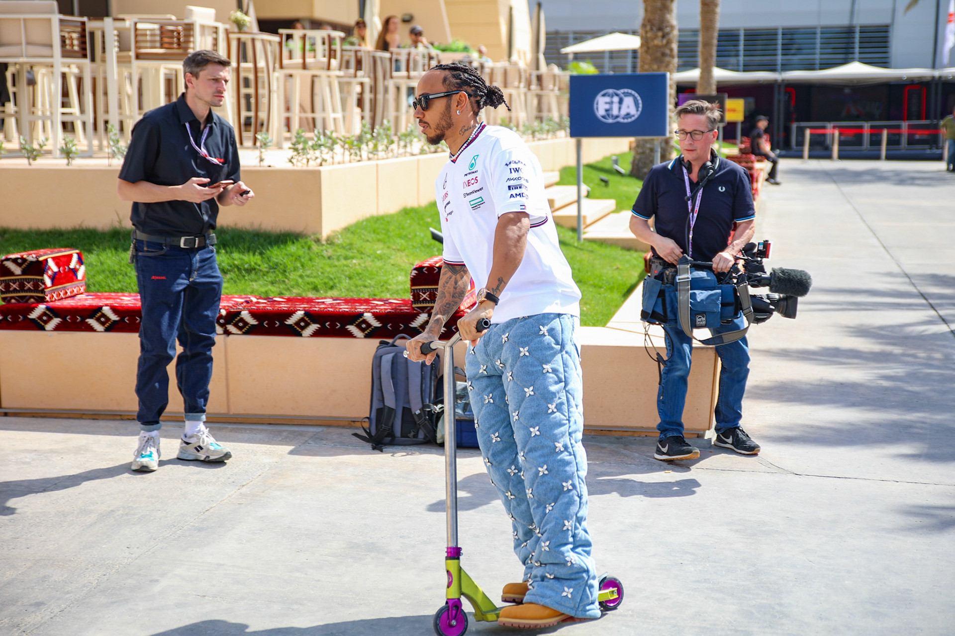 Lewis Hamilton #44, Mercedes-AMG Petronas F1 Team; Formel 1 GP Bahrain. Samstag 02.03.2024