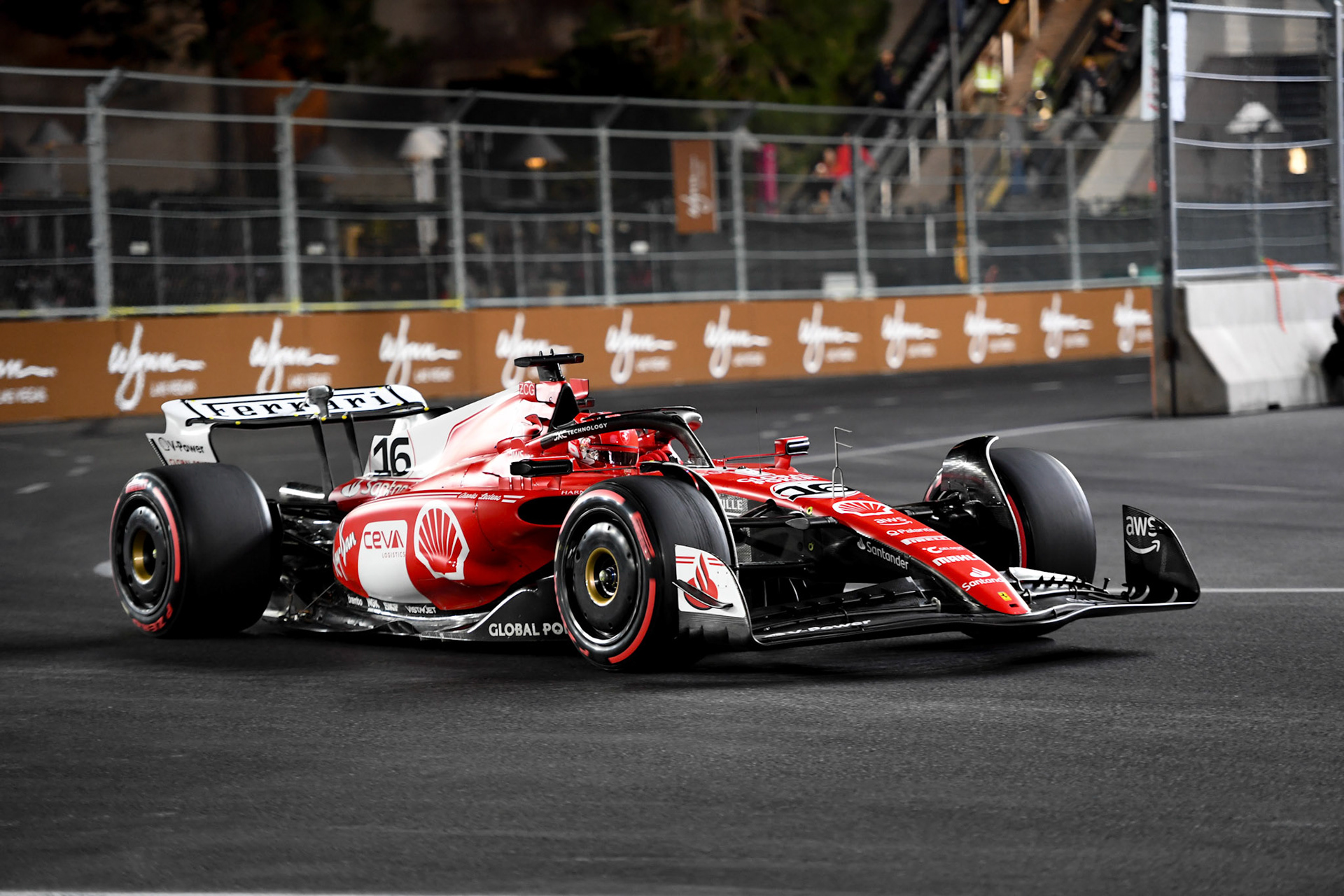 Charles Leclerc (MCO) Scuderia Ferrari;Formel 1 GP USA Las Vegas. Samstag 18.11.2023