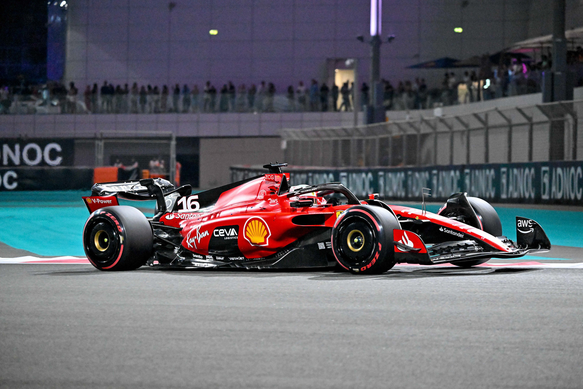 Charles Leclerc (MCO) Scuderia Ferrari;Formel 1 GP Abu Dhabi. Samstag 25.11.2023