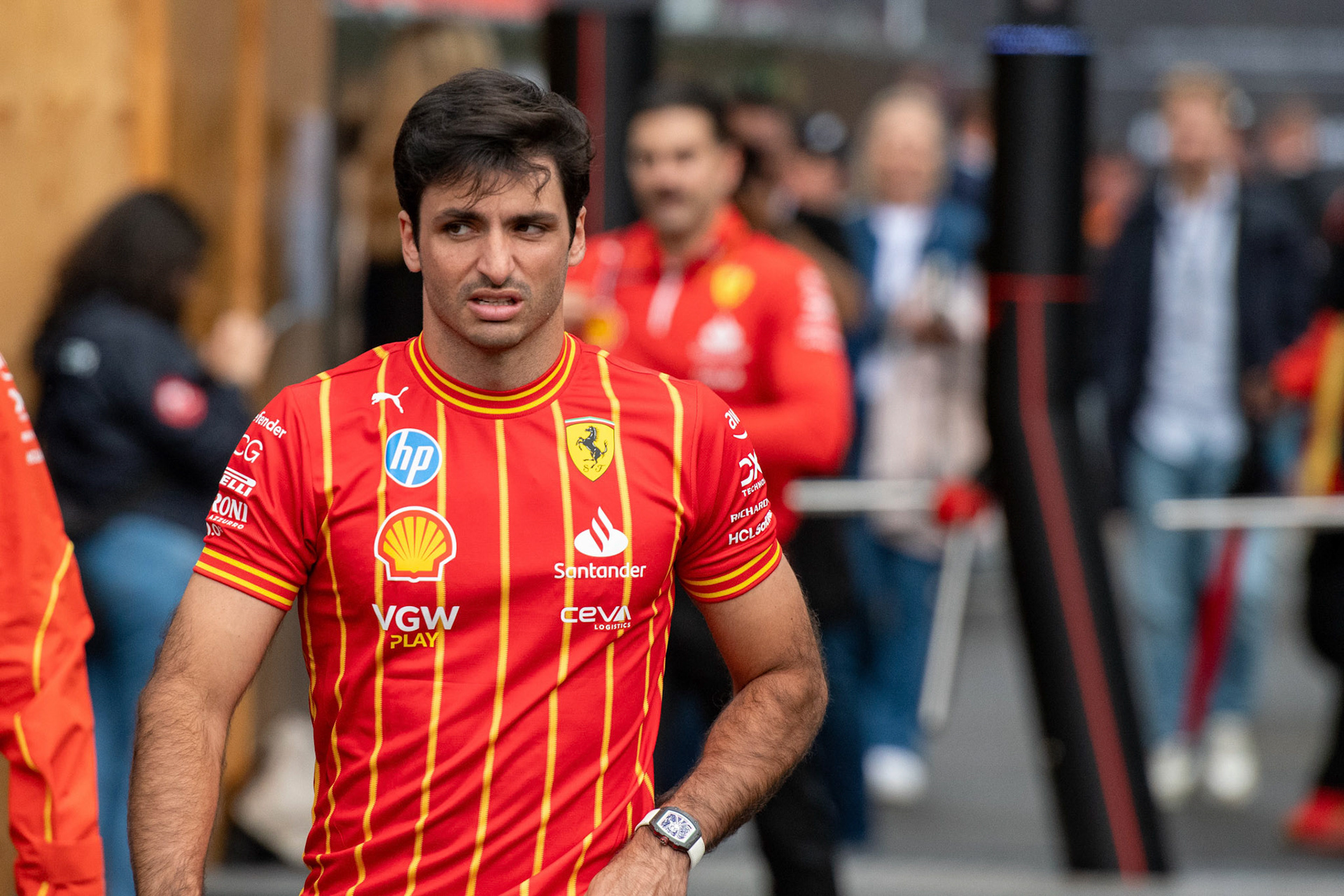 Carlos Sainz #55, Scuderia Ferrari;Formel 1 GP Austria / Österreich. Donnerstag, 27.06.2024