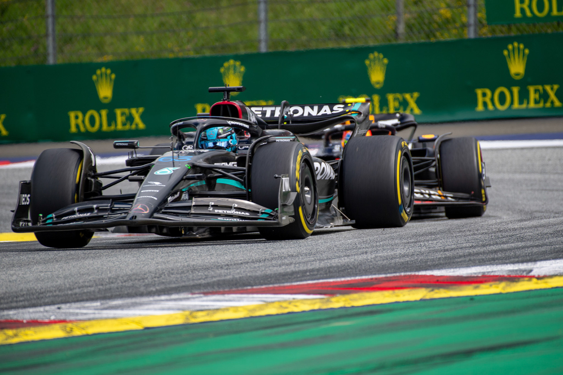 George Russell (GBR) Mercedes AMG F1 Team; Formel 1 GP Austria / Österreich. Sonntag, 02.07.2023