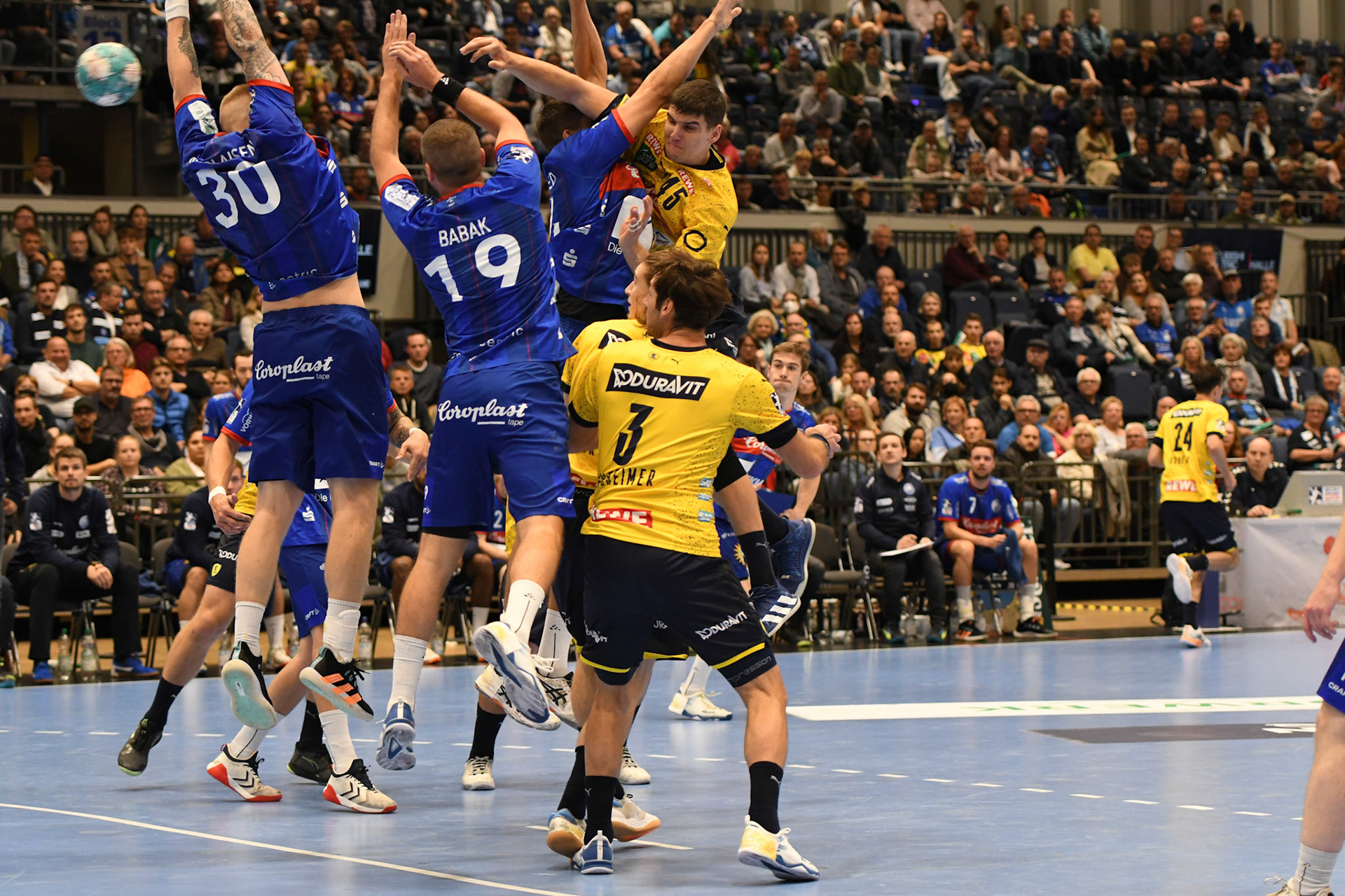 Uwe Gensheimer #3; Handball Bundesliga; BHC 06 - Rhein Neckar Loewen 29.09.2022