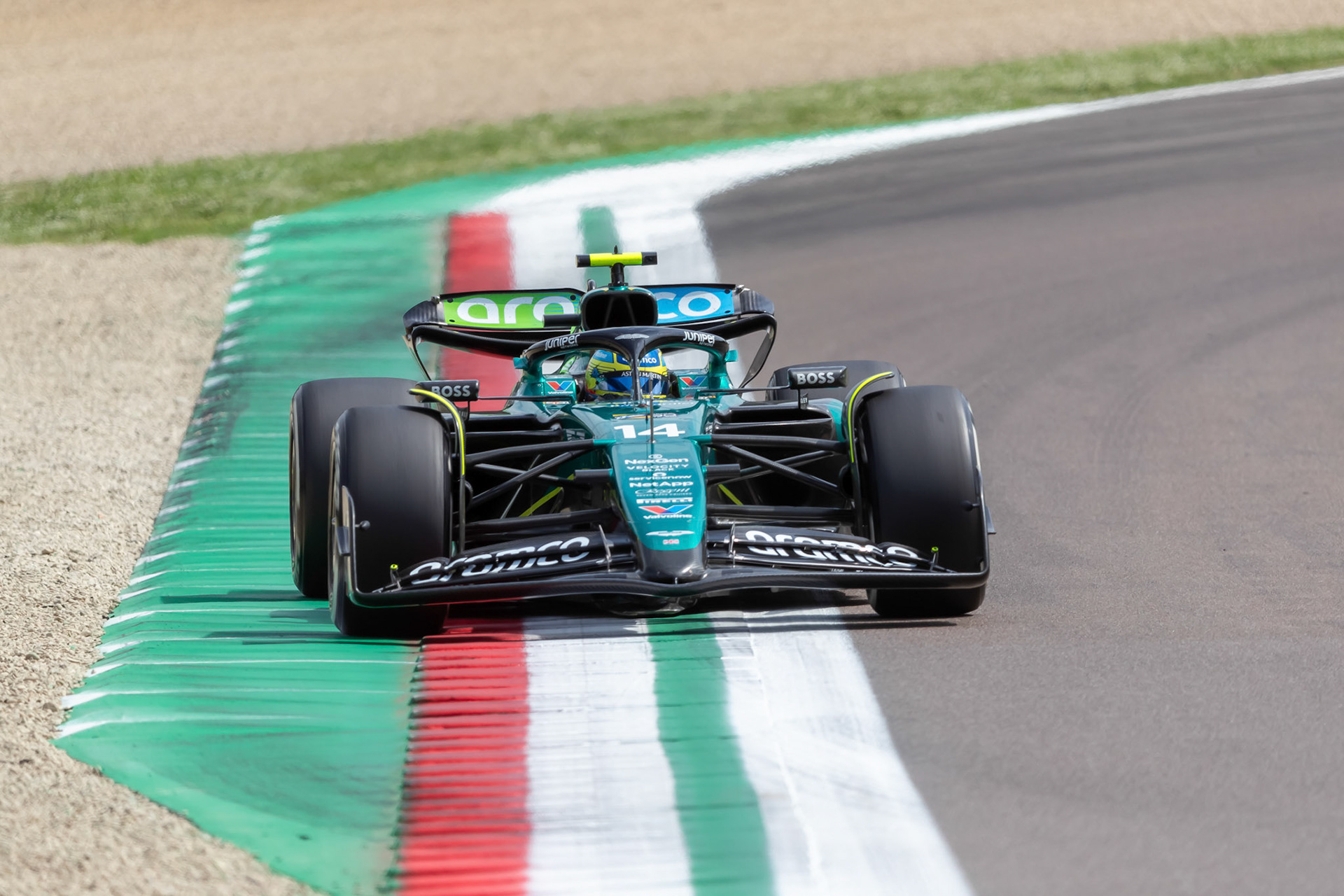 Fernando Alonso #14, Aston Martin Aramco F1 Team; F1 GP Imola / Italien Sonntag, 19.05.2024