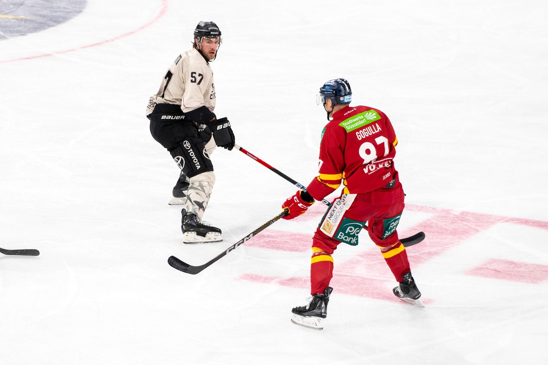 Philip Gogulla, Brady Austin; DEL Düsseldorfer EG - Kölner Haie, 25.02.2024