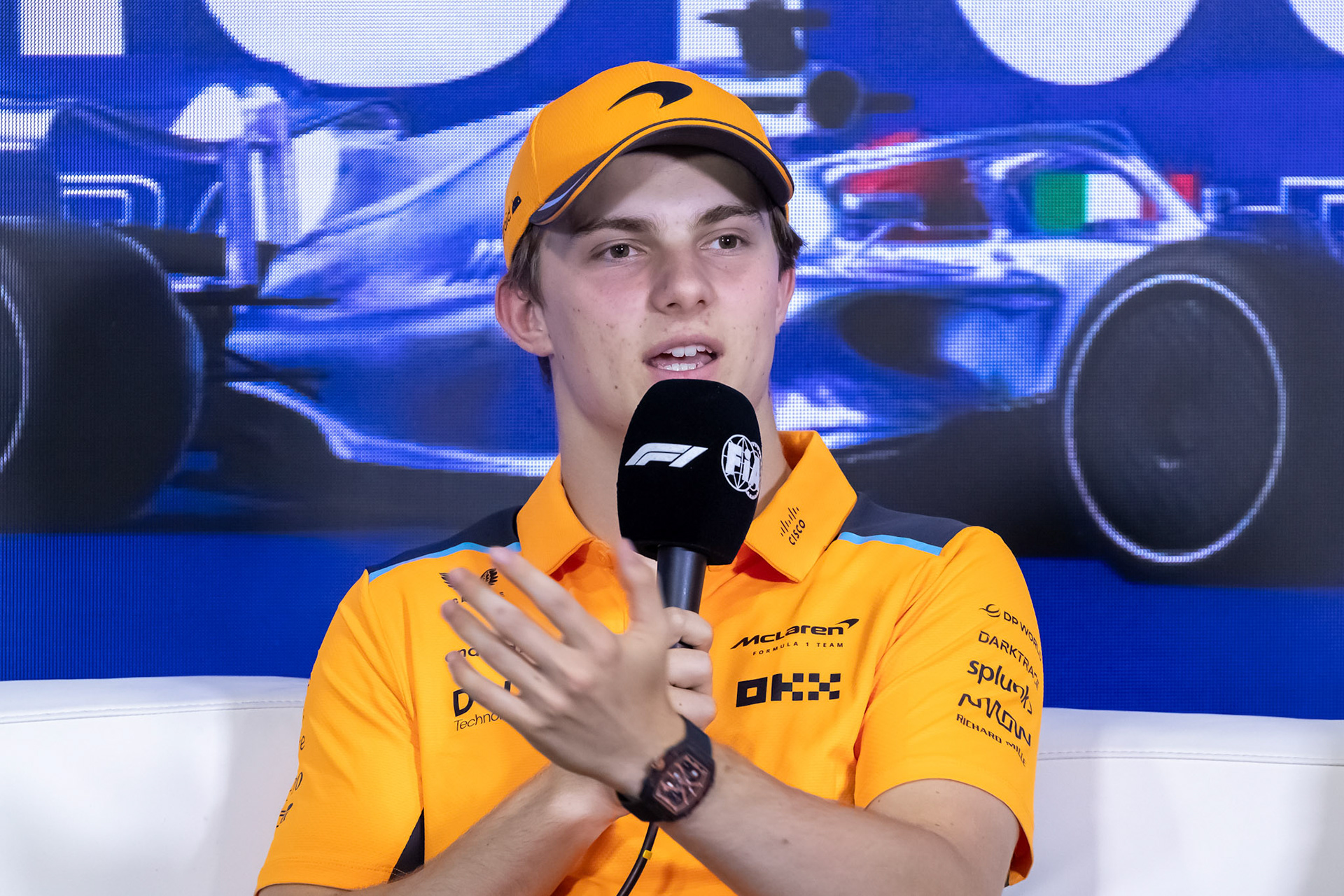 Oscar Piastri (AUS) McLaren F1; Formel 1 GP Italien / Monza. Donnerstag, 31.08.2023