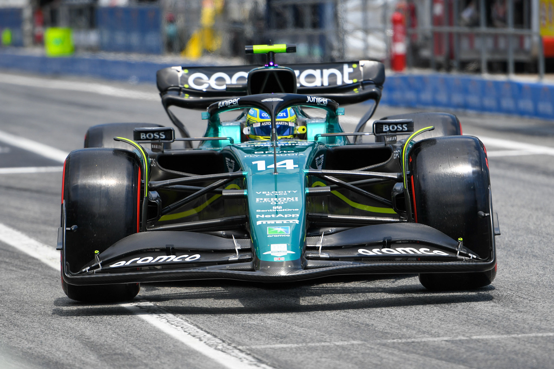 Fernando Alonso (ESP) Aston Martin Formula One Team; Formel 1 GP Barcelona. Freitag 02.06.2023