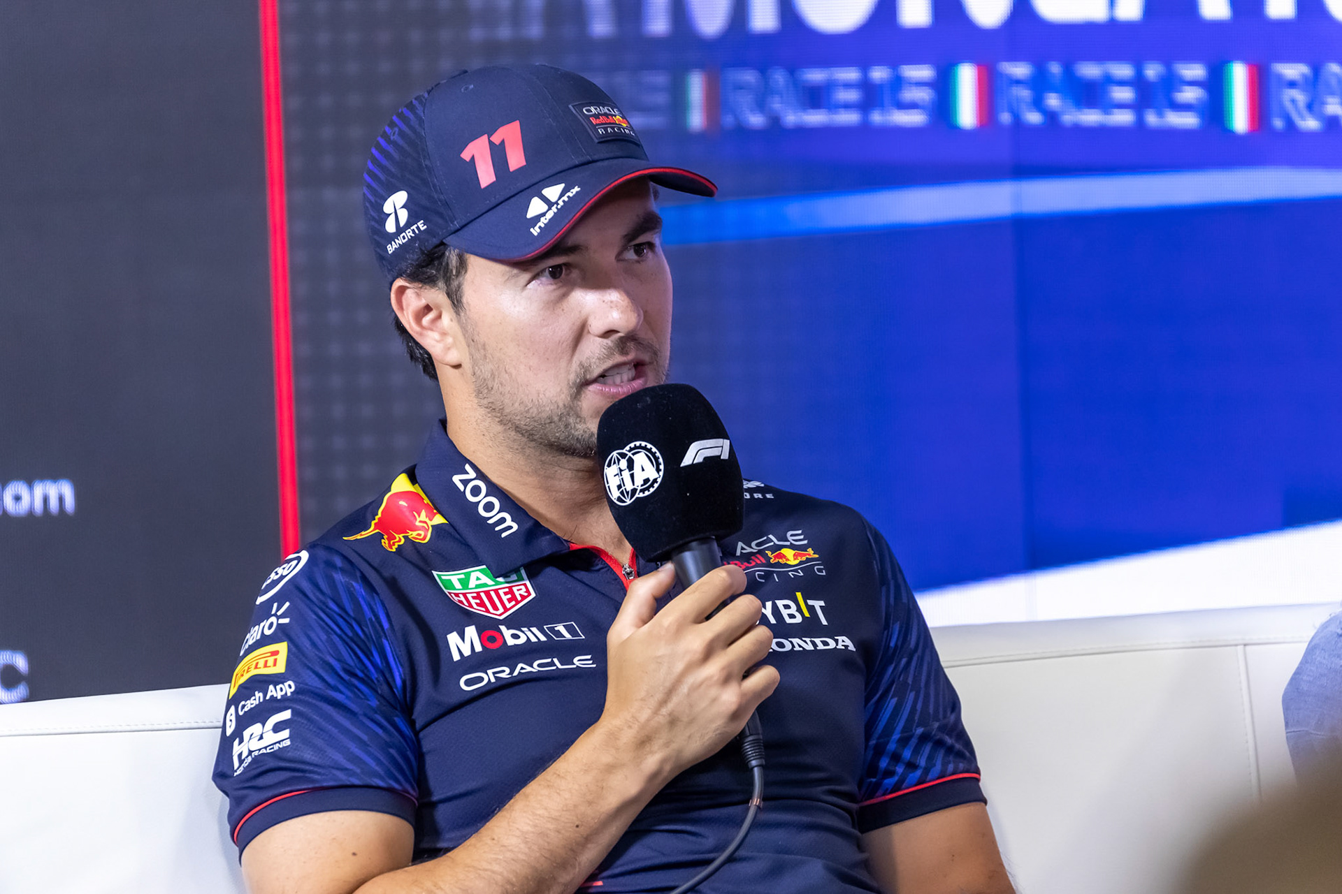 Sergio Perez (MEX) Red Bull Racing; Formel 1 GP Italien / Monza. Donnerstag, 31.08.2023