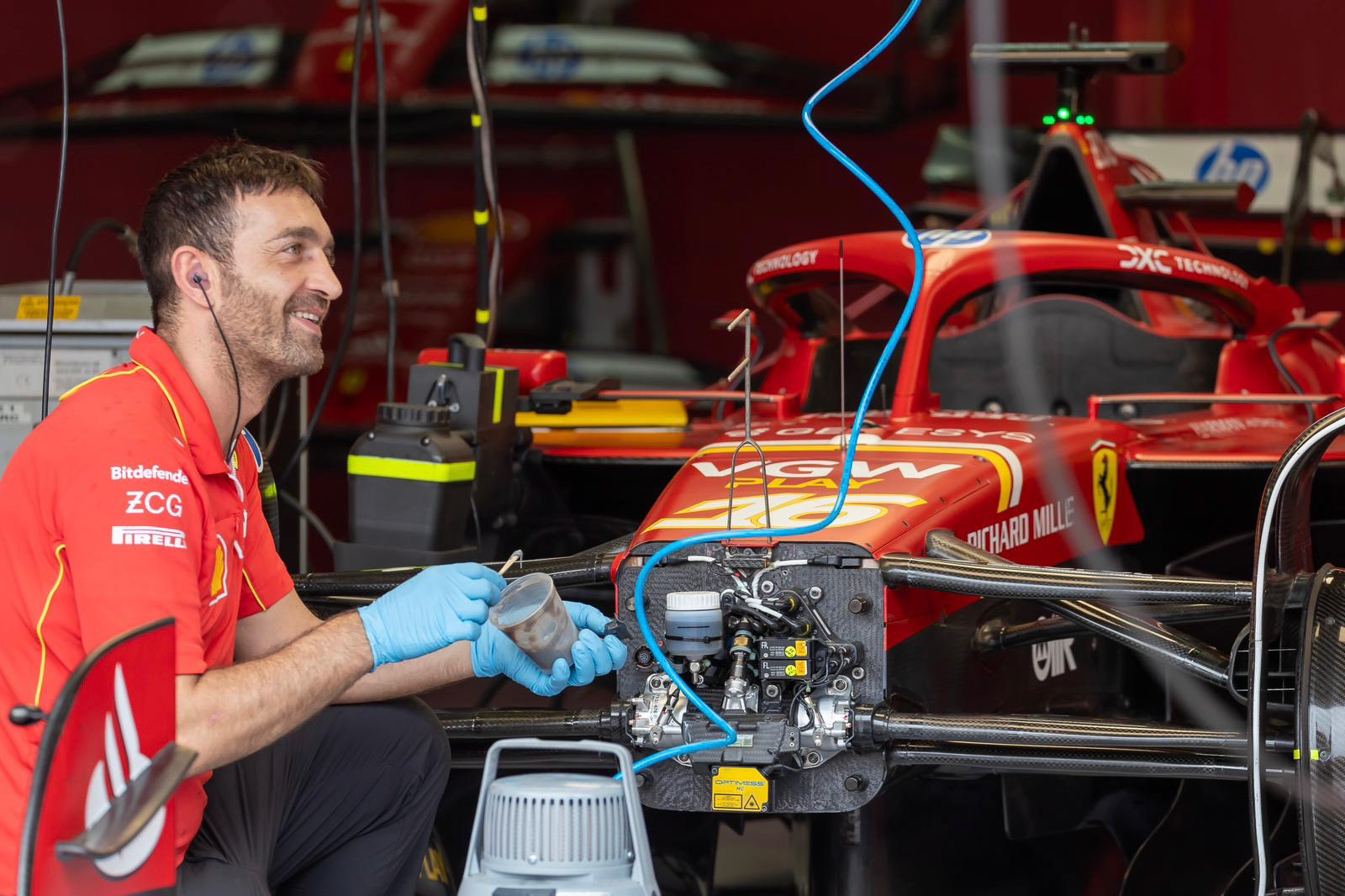 Scuderia Ferrari Mechaniker; F1 GP Imola / Italien Donnerstag, 16.05.2024