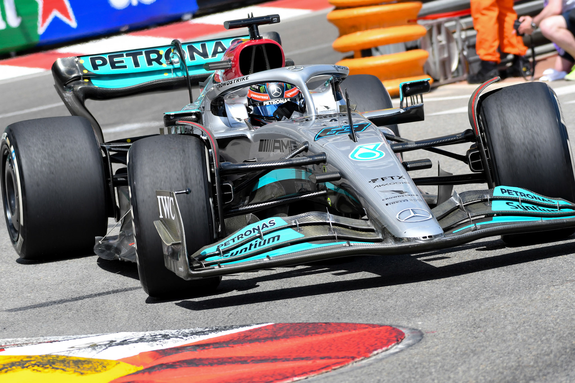 George Russell (GBR) Merceds AMG Petronas F1 Team; Formel 1 Monaco am 27.05.2022