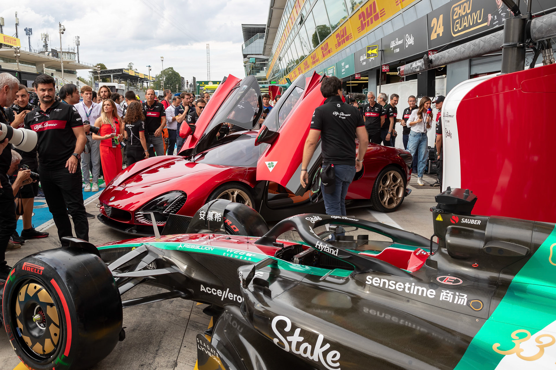 Alfa Romeo T33 Stradale Supersportwagen;Formel 1 GP Italien / Monza. Donnerstag, 31.08.2023