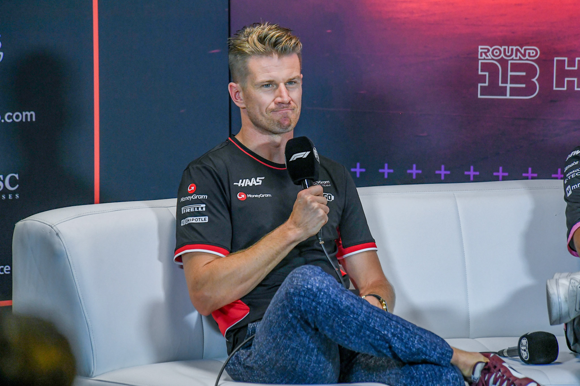 Nico Hülkenberg #27, MoneyGram Haas F1 Team in der Pressekonferenz;Formel 1 Budapest / Ungarn, 20.07.2024