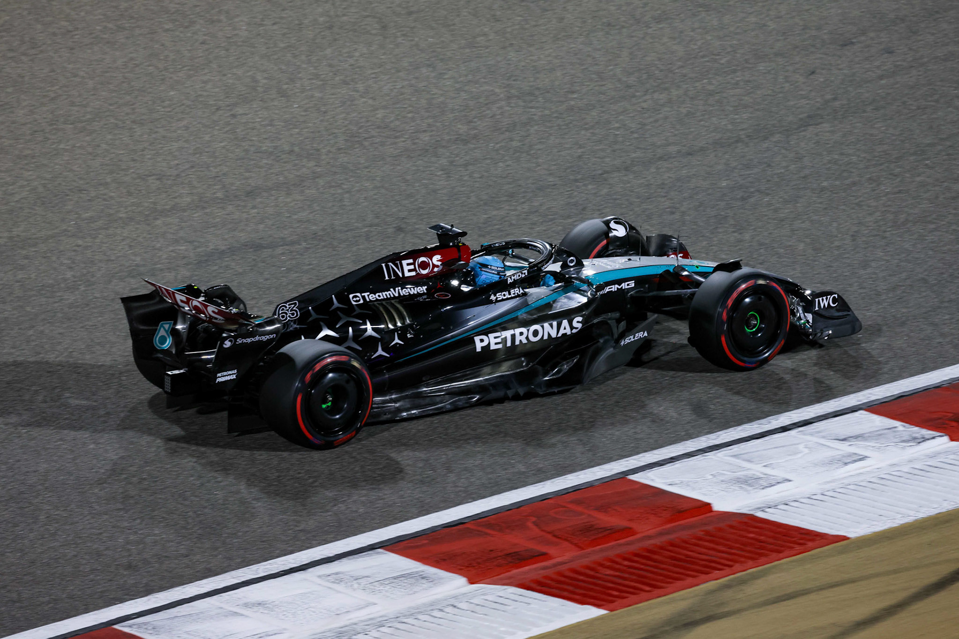 George Russell #63, Mercedes-AMG Petronas F1 Team; Formel 1 GP Bahrain. Freitag 01.03.2024