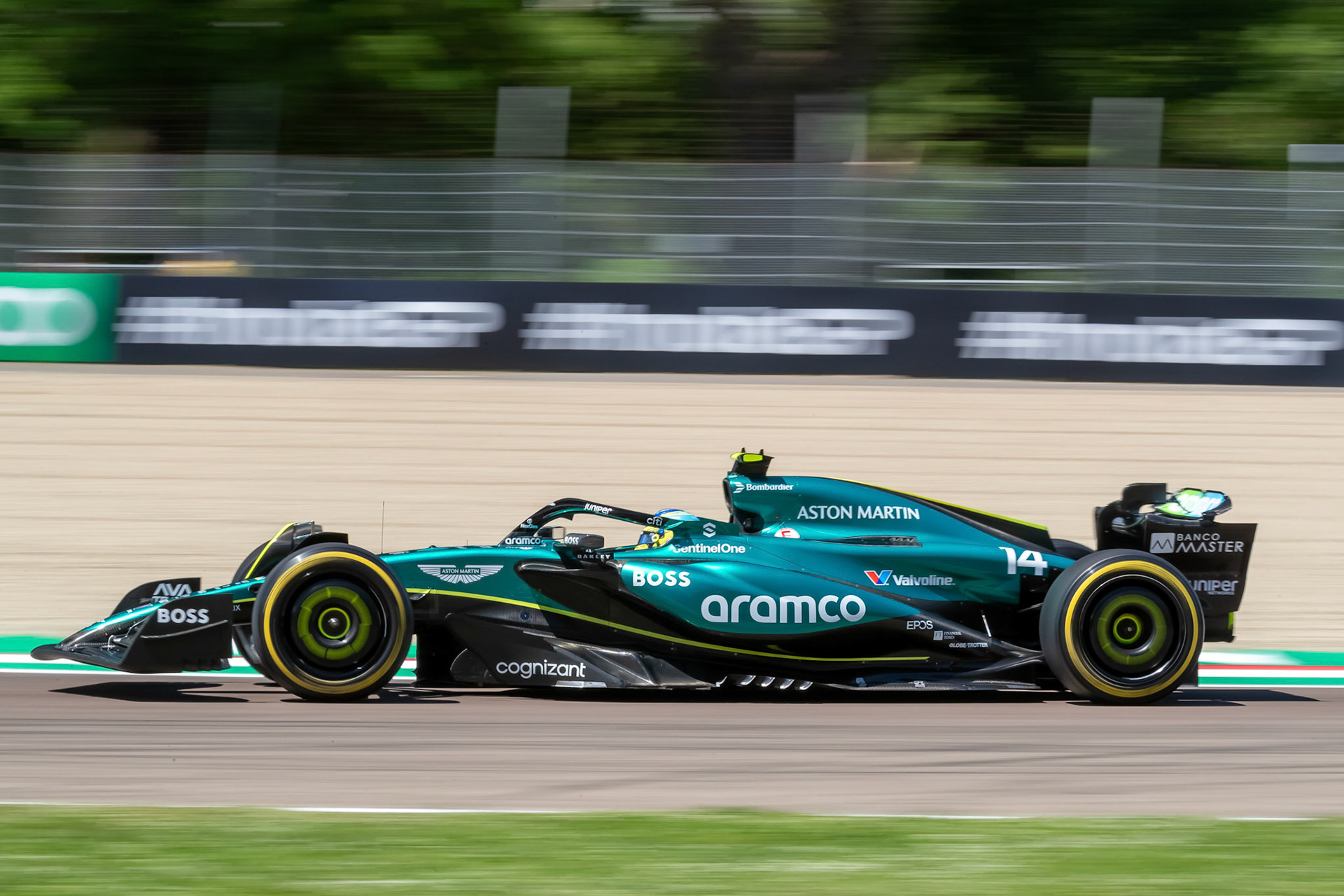 Fernando Alonso #14, Aston Martin Aramco F1 Team; F1 GP Imola / Italien Freitag, 17.05.2024