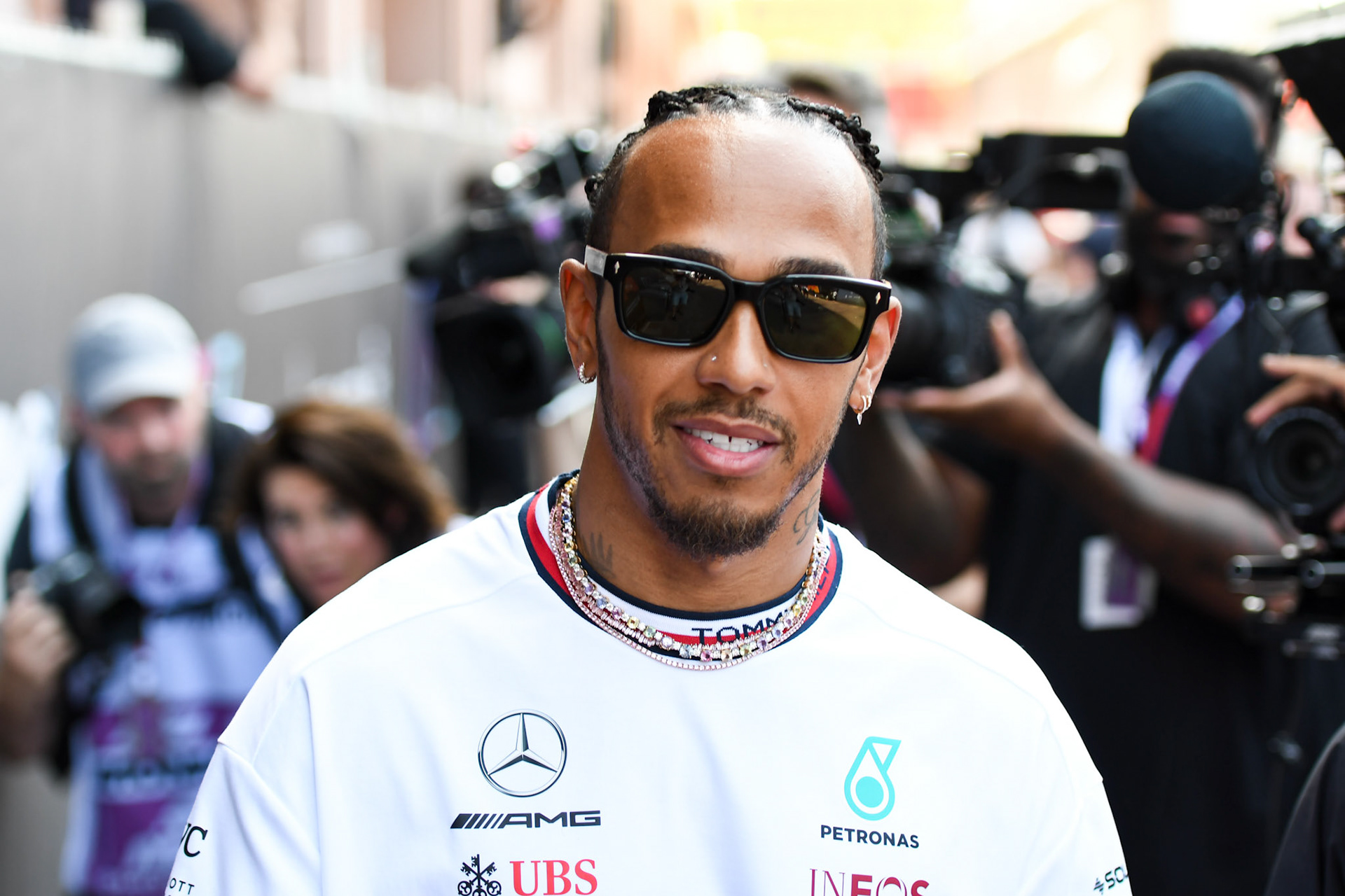 Lewis Hamilton (GBR) Mercedes AMG F1 Team; Formel 1 GP Monaco. Donnerstag 25.05.2023