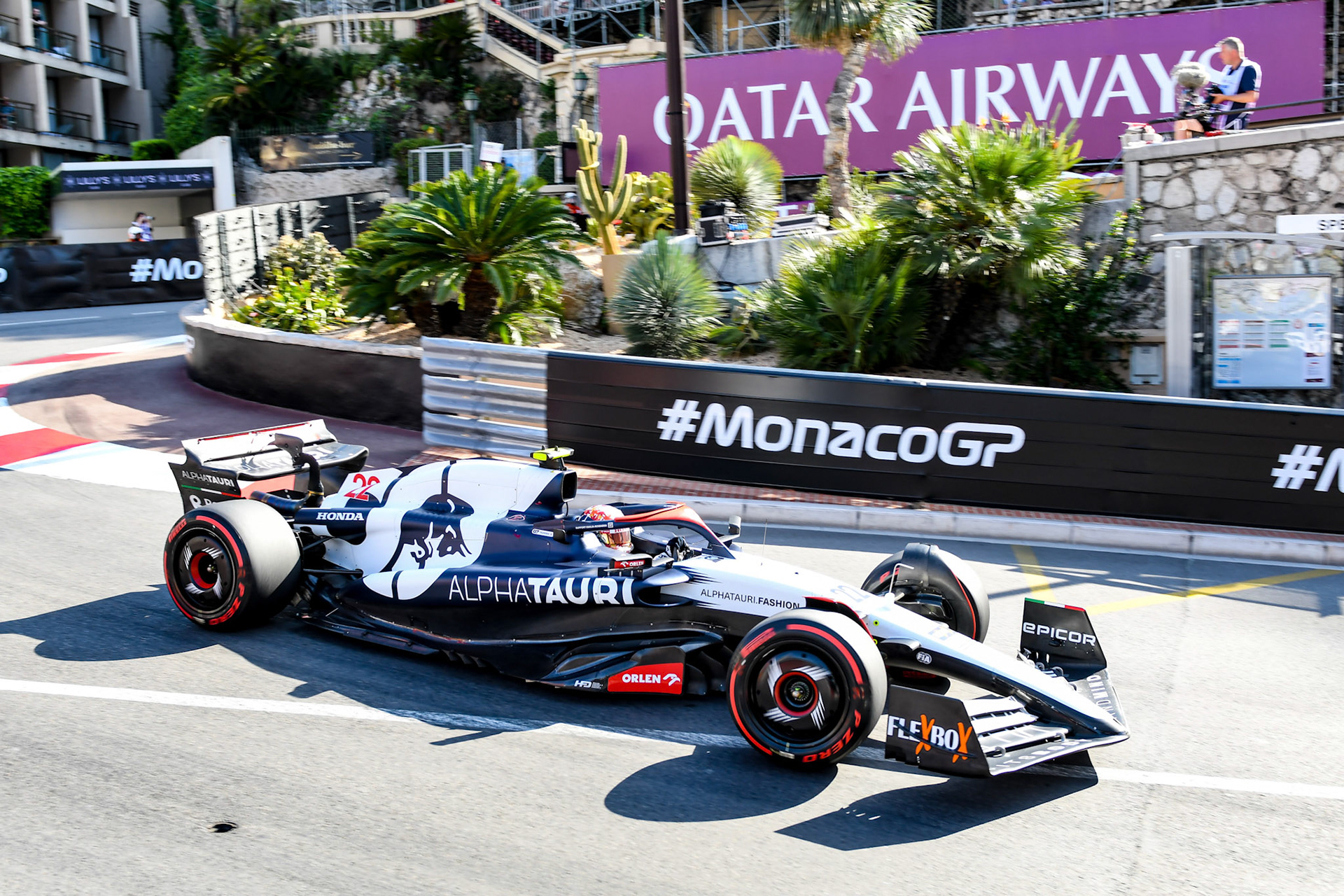 Yuki Tsunoda (JPN) Scuderia Alpha Tauri; Formel 1 GP Monaco. Freitag 26.05.2023