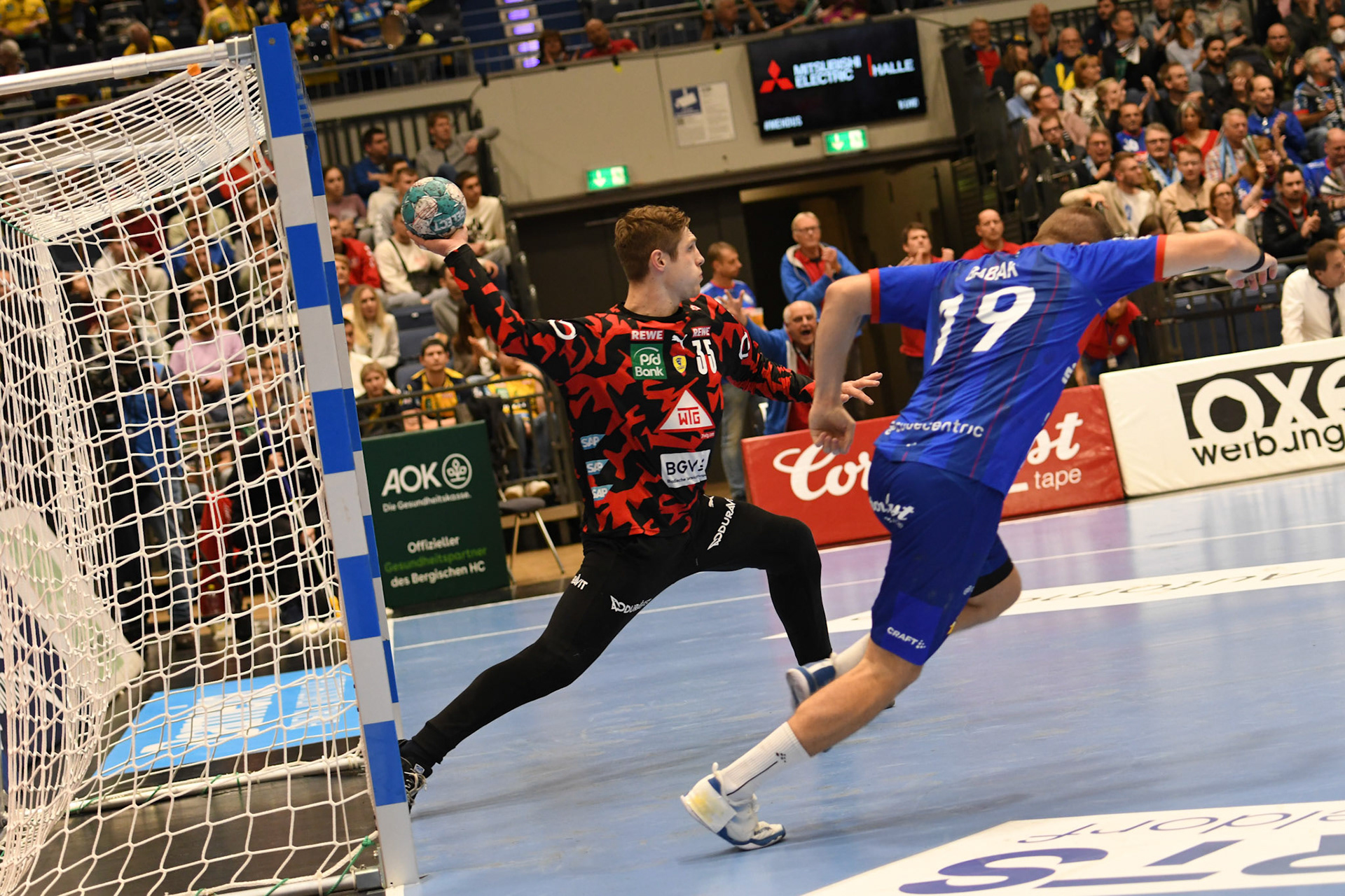 Tomas Babak #19; Handball Bundesliga; BHC 06 - Rhein Neckar Loewen 29.09.2022