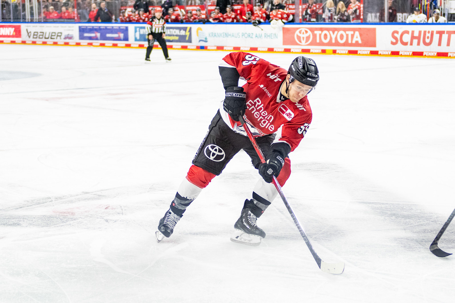 Carter Proft; DEL Kölner Haie - EHC Red Bull München, 27.10.2023